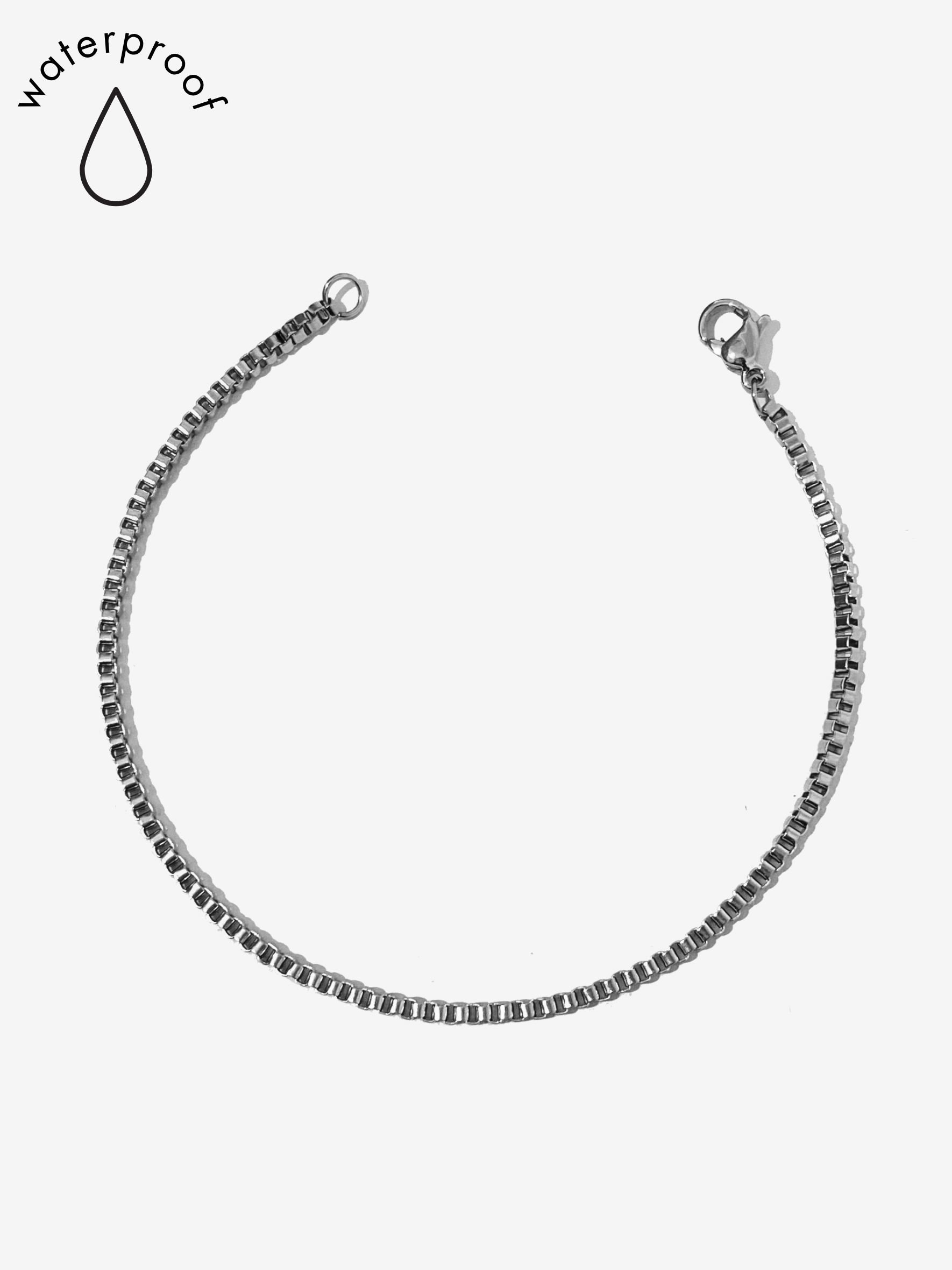 Silver Box Chain Bracelet