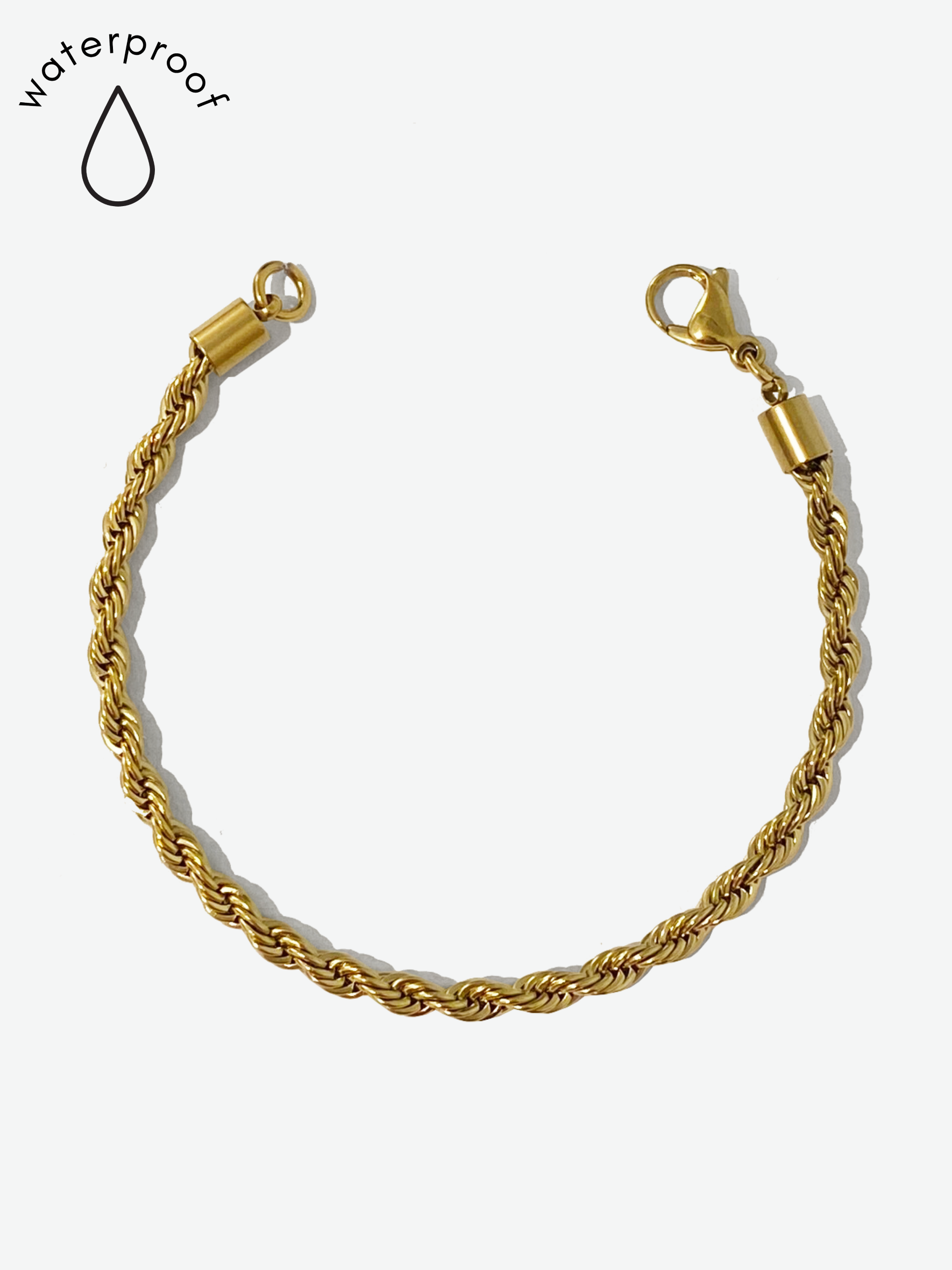 Gold Twist Rope Bracelet