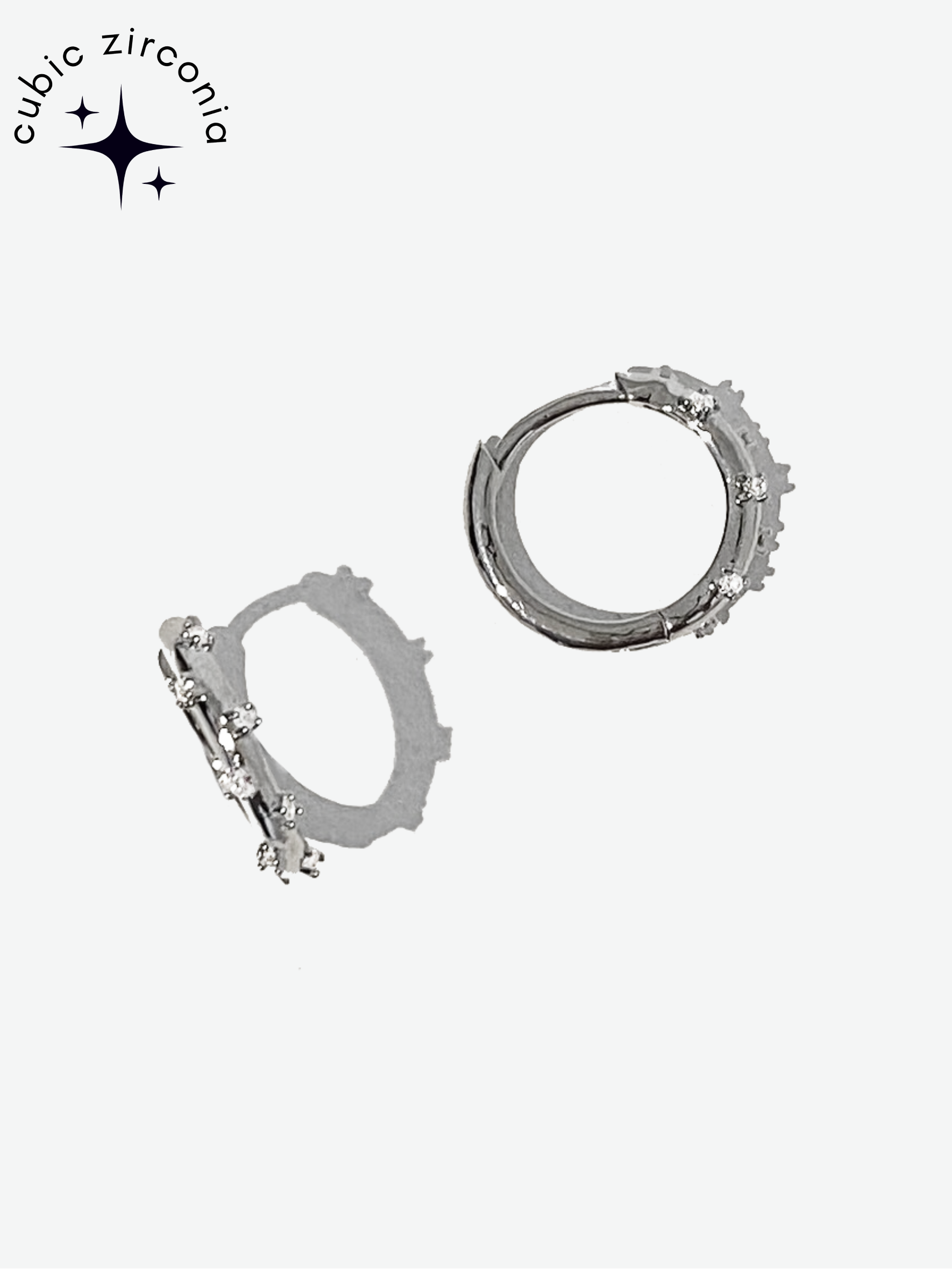 Silver Allure Huggie Earrings