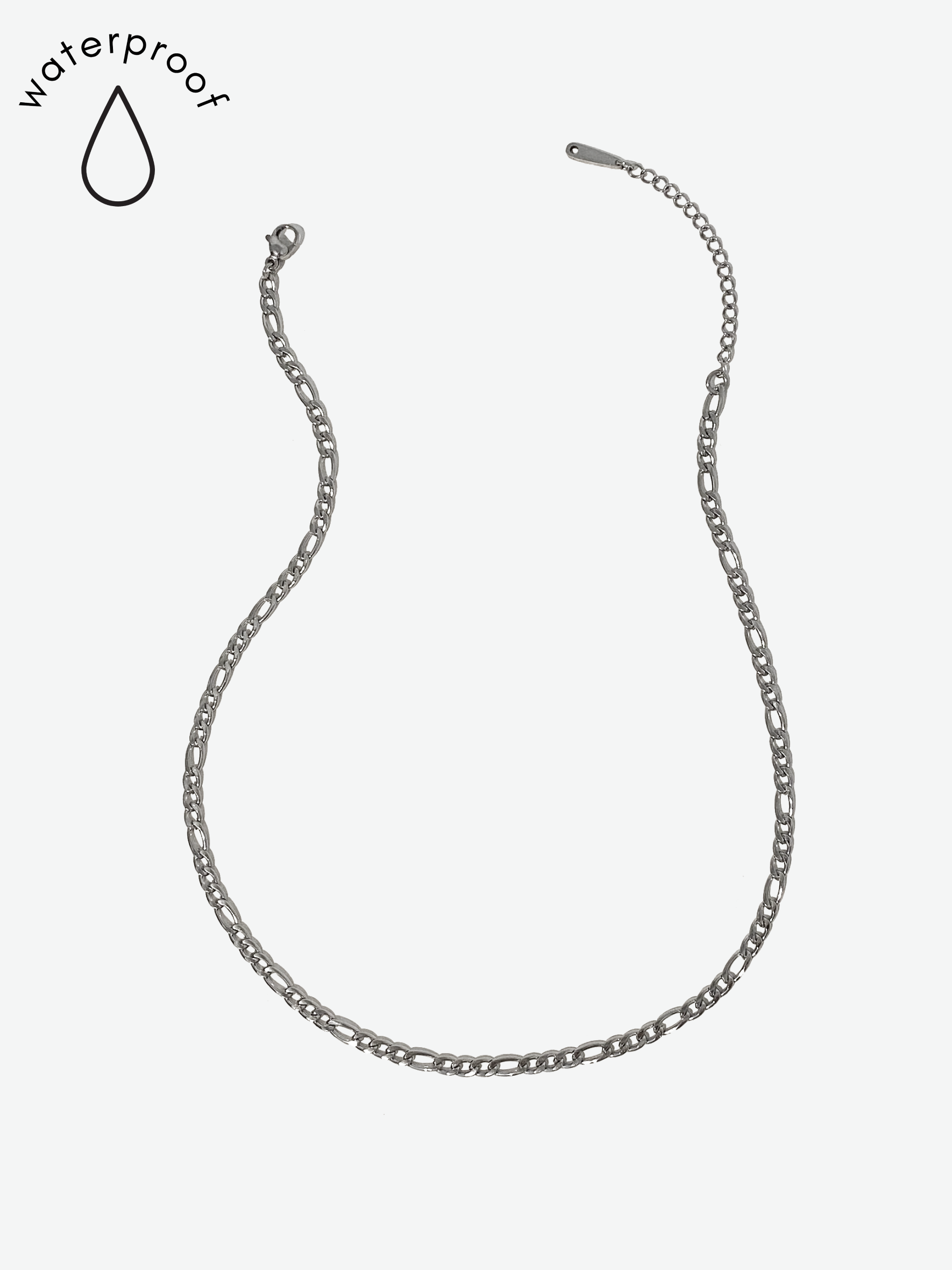 Silver Figaro Chain Necklace