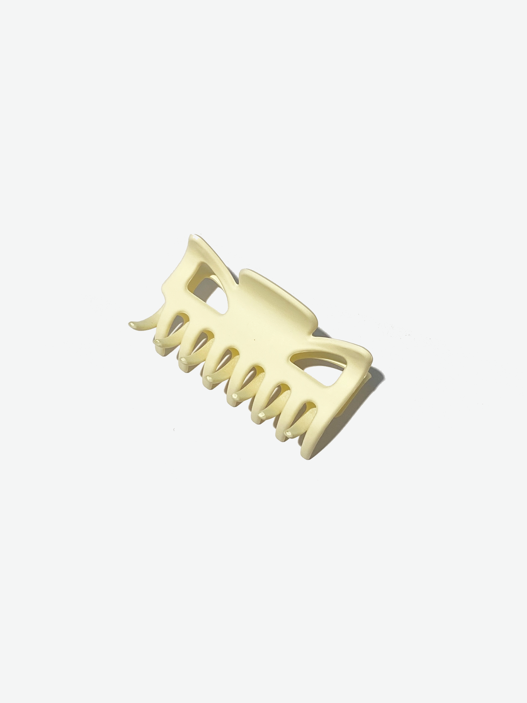 Neutral Hair Claw Clips, Set of 4 - Butter Yellow.png