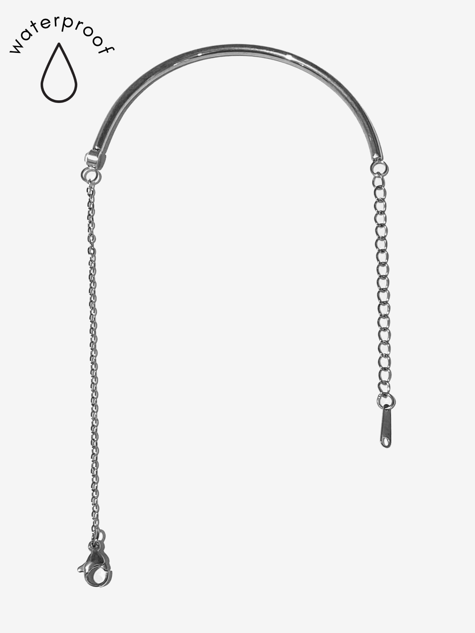 Silver Half and Half Bracelet