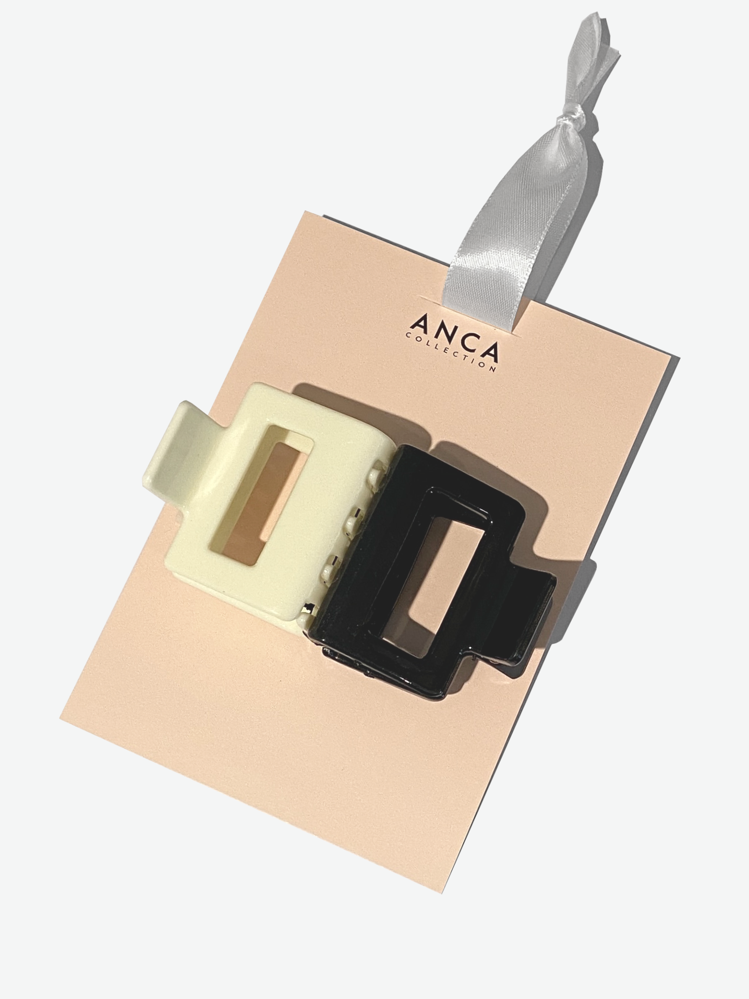 Black & White Hair Claw Set (Set of 2)