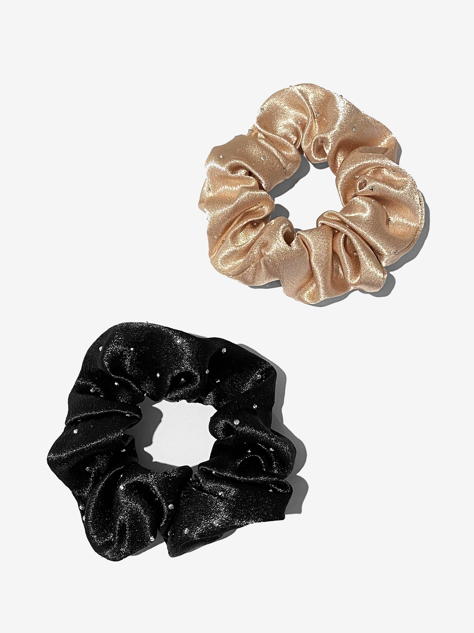 Satin Embellished Scrunchie Set