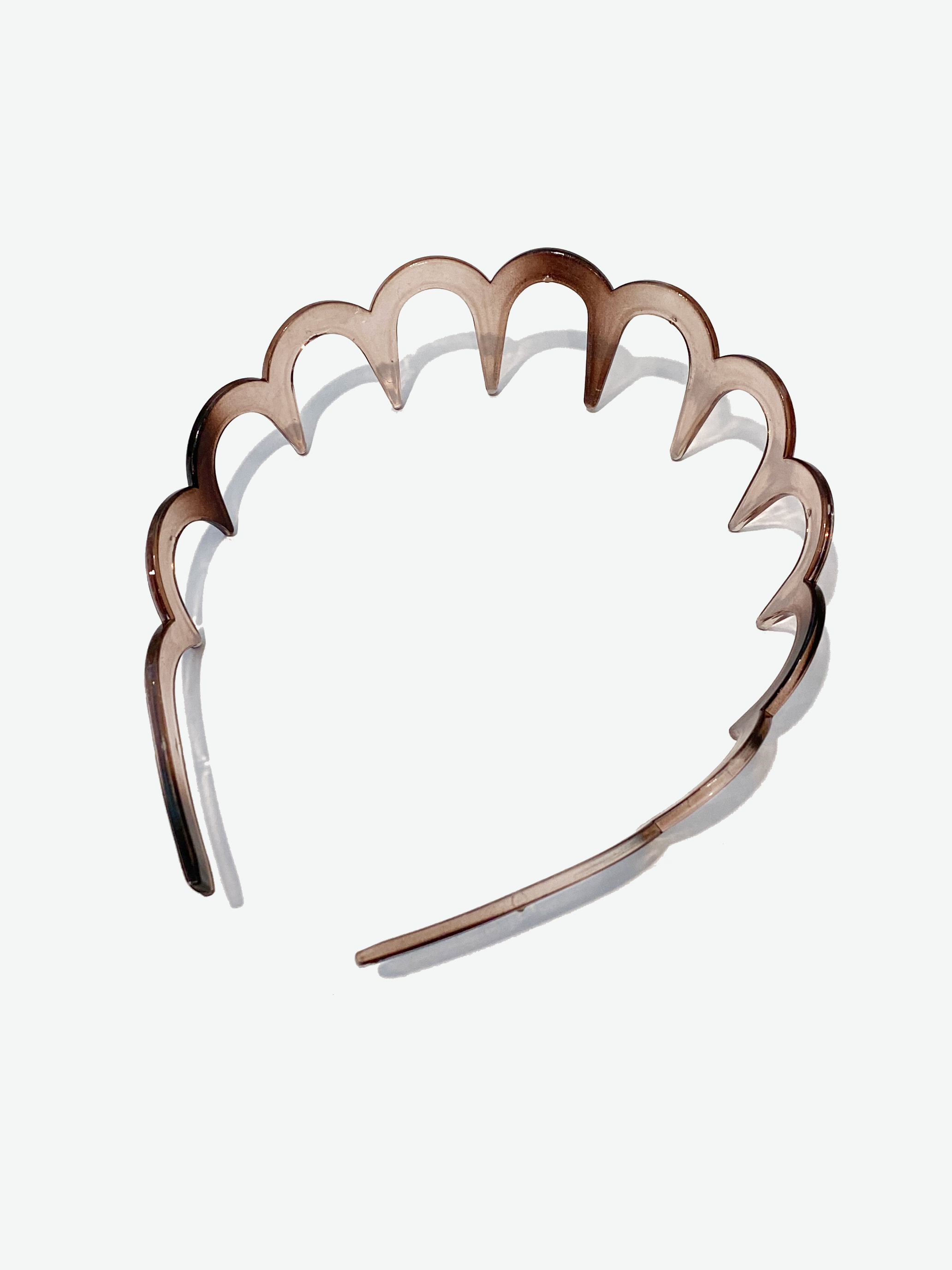 Brown Scalloped Headband