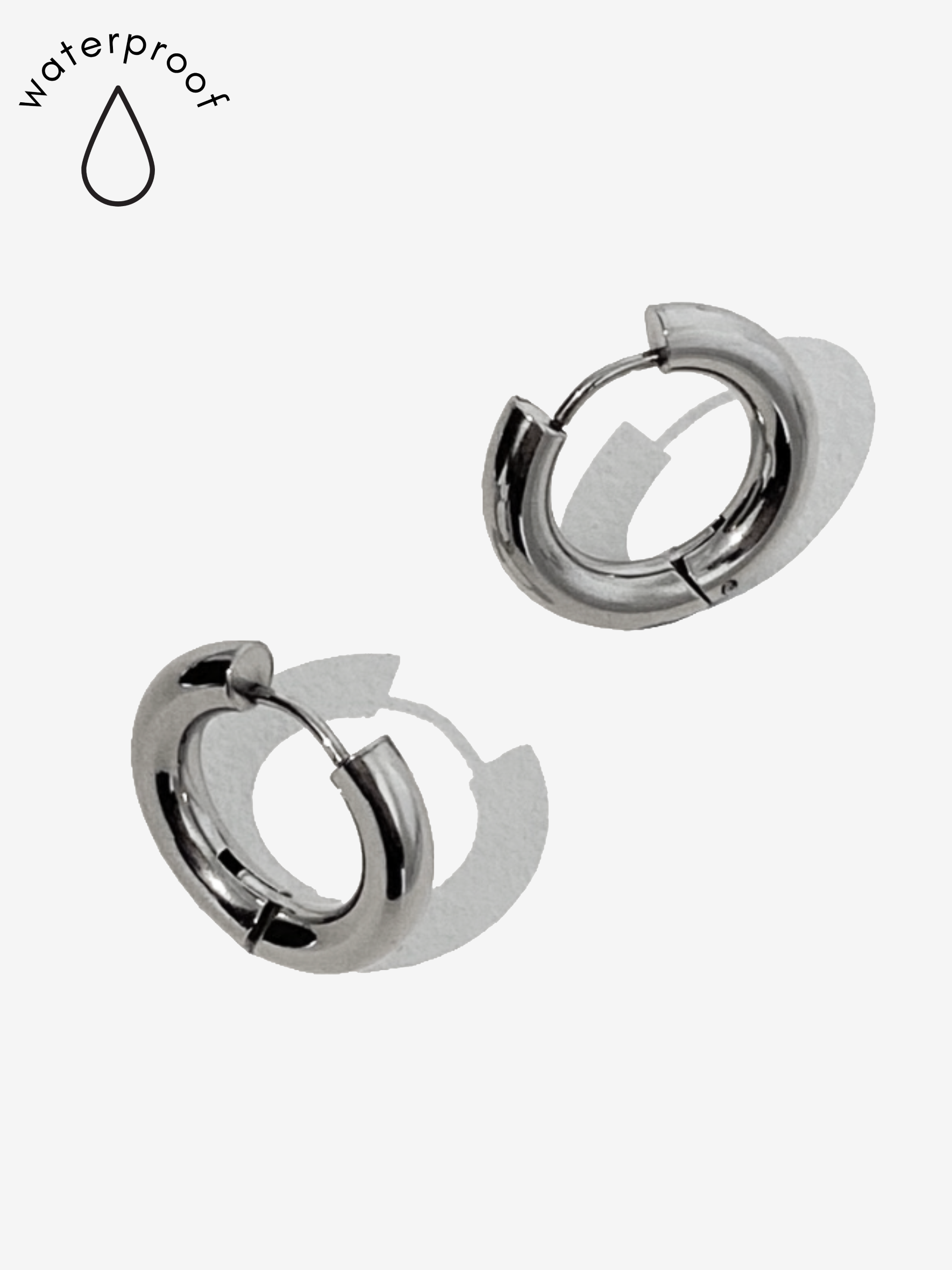 Silver Everyday Huggie Hoops