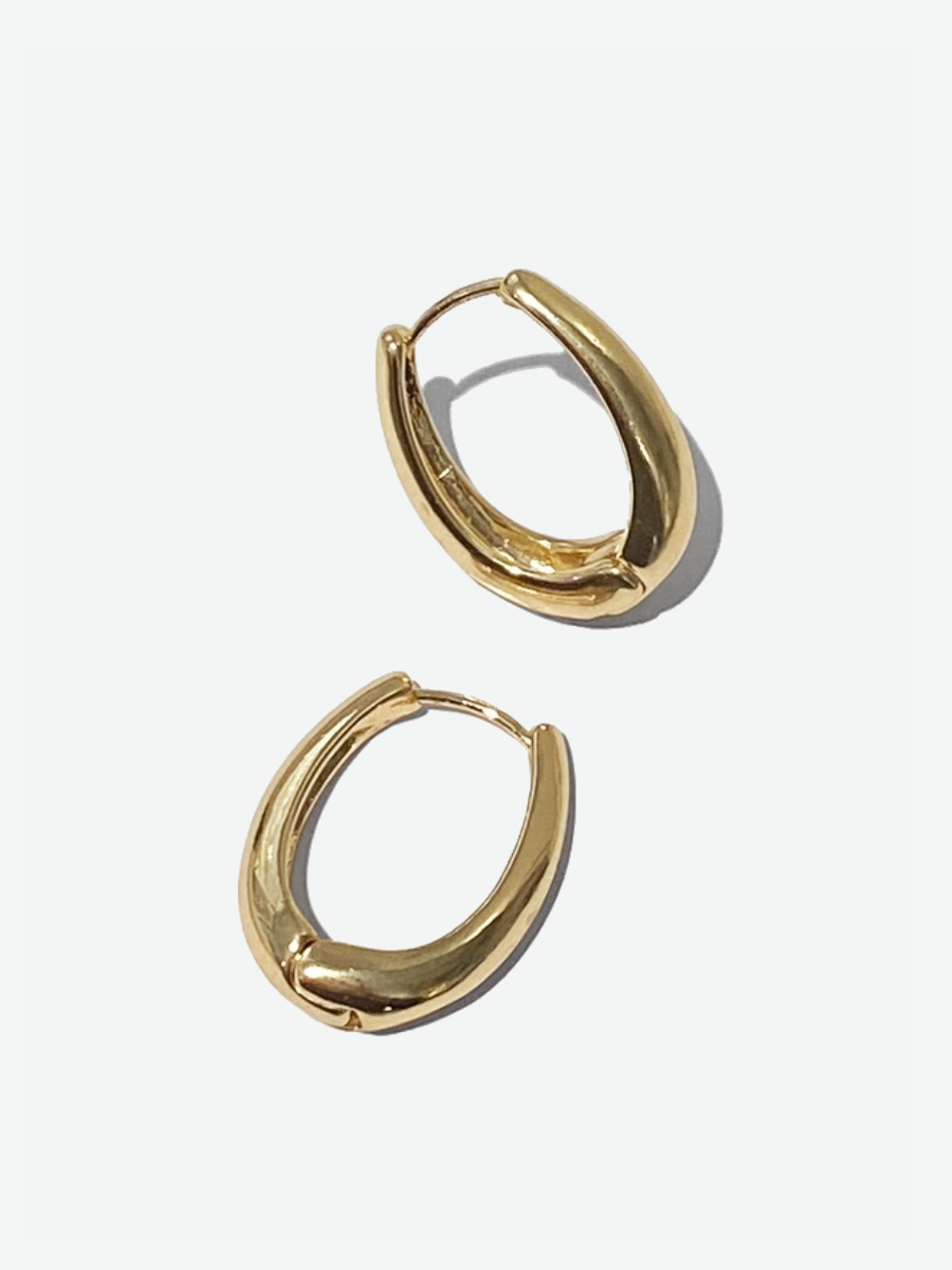 LAUNCHING SOON - Gold Oval Loop Earrings