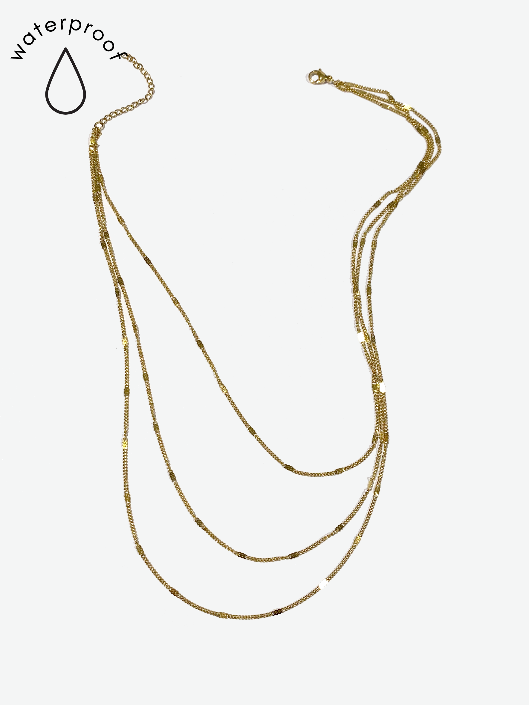 Gold Fine Layered Necklace