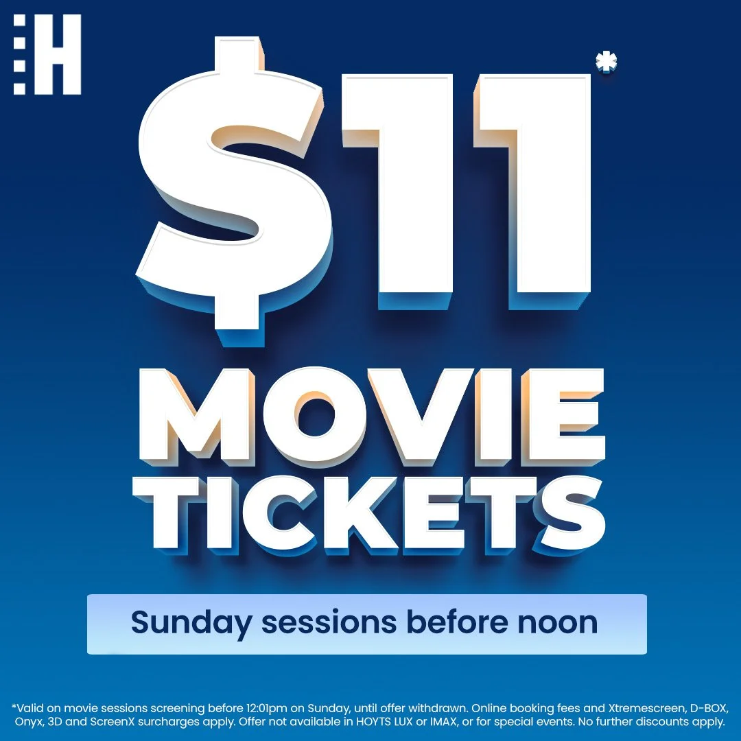 Movies on a budget? Yes please! 🎬 Every Sunday before 12pm, Hoyts tickets are just $11 &mdash; that&rsquo;s your cost-of-living win for the week! 💸🍿

 #kidsfun #FamilyFun #funthingsforkids #movieschatswood #chatswoodmovies #hoytsmandarincentre #ho