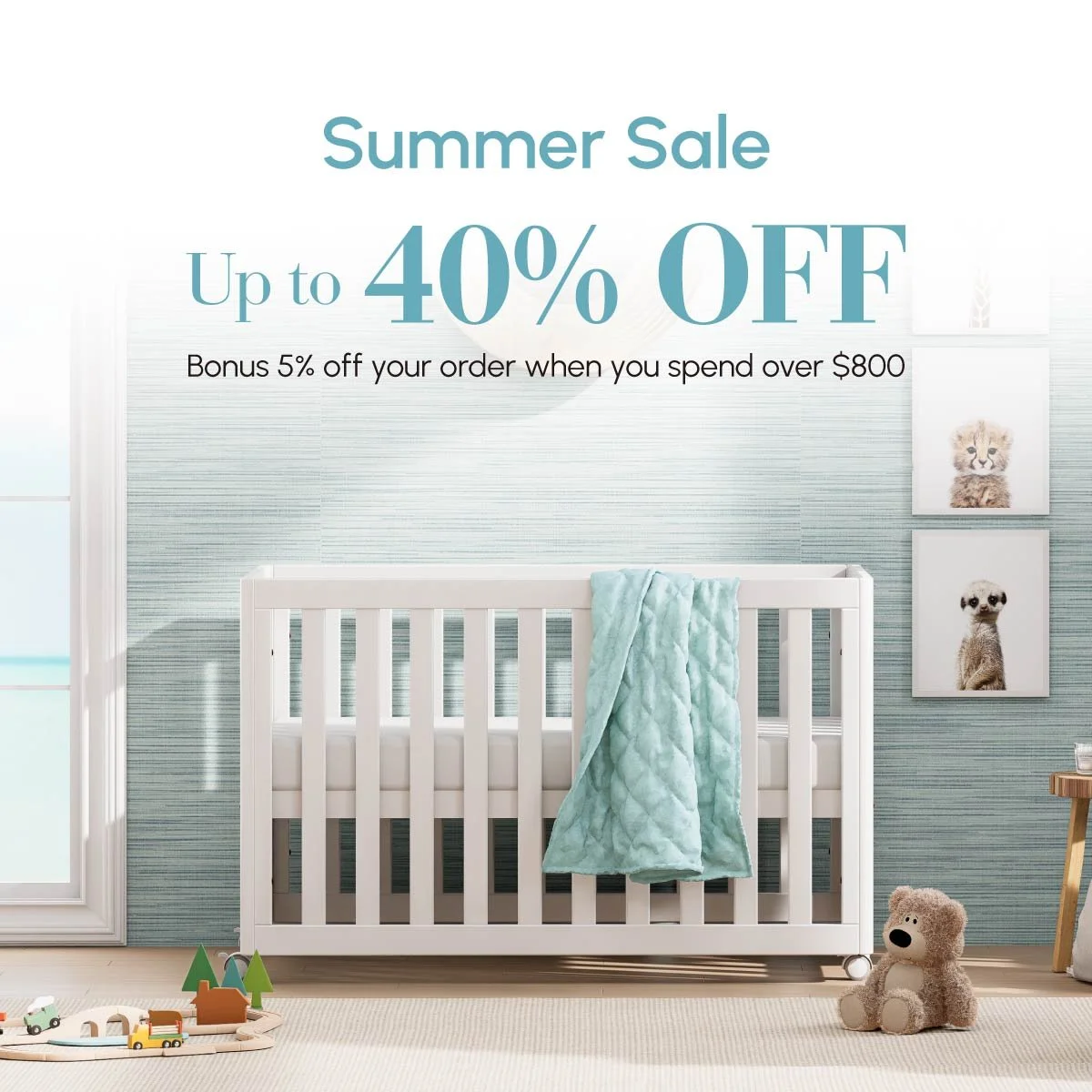 Last chance to shop Boori&rsquo;s Summer Sale and enjoy up to 40% off selected nursery, kids and family furniture. From cots and beds to desks, storage and living pieces, it&rsquo;s the perfect time to upgrade your home. Plus, enjoy an extra 5% off w