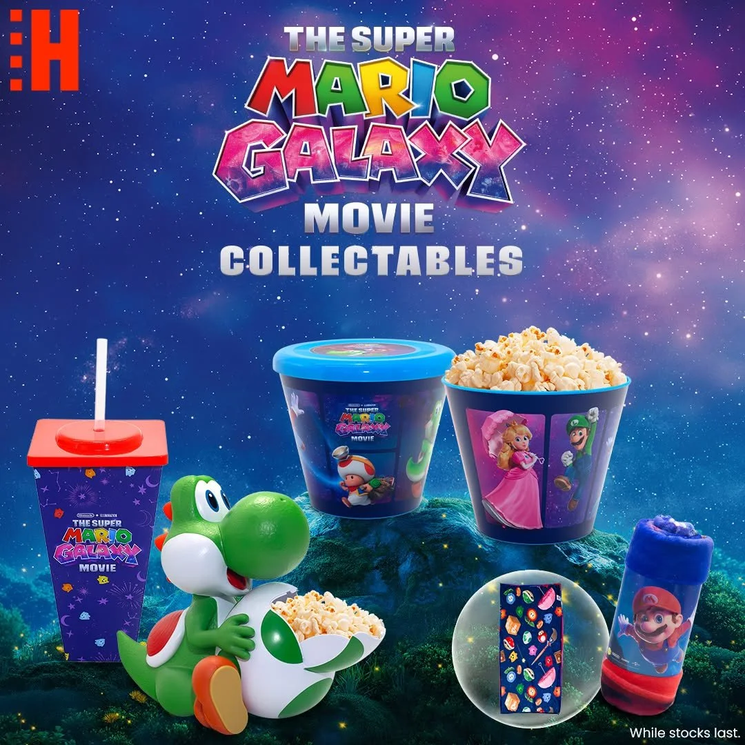 The adventure begins April 1!
Celebrate the release of The Super Mario Galaxy Movie with awesome collectible items &mdash; the kids are going to LOVE these!

 #hoytsmoviesmandarin #movieschatswood #cinemachatswood #chatswoodmovies #mandarincentrekids