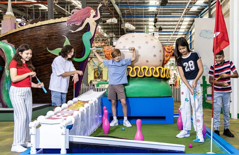 This school holidays, let the kids Putt Loose at Holey Moley! For just $14, you&rsquo;ll get 9 holes of mind-bending, laugh-out-loud mini golf. It&rsquo;s the perfect combo of silliness, challenges, and photo ops. Available all day, every day. Book a
