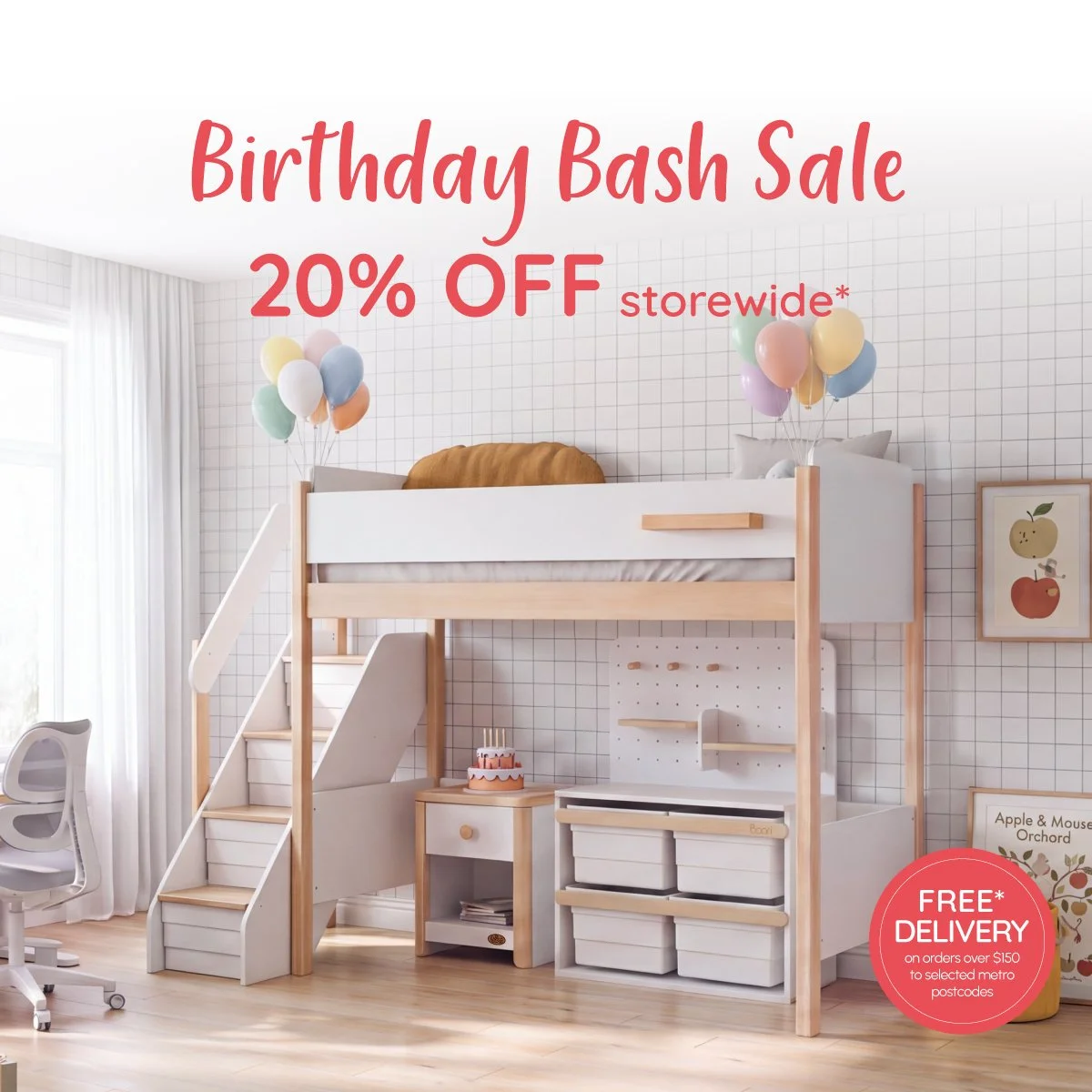 🎉🎈 BOORI&rsquo;S BIRTHDAY BASH IS ON! 🎈🎉

It&rsquo;s time to celebrate! 🥳 Boori is marking its birthday with an amazing 20% OFF STOREWIDE sale from 1&ndash;30 September.

And there&rsquo;s something special for the little ones too! 👶✨ Bring the