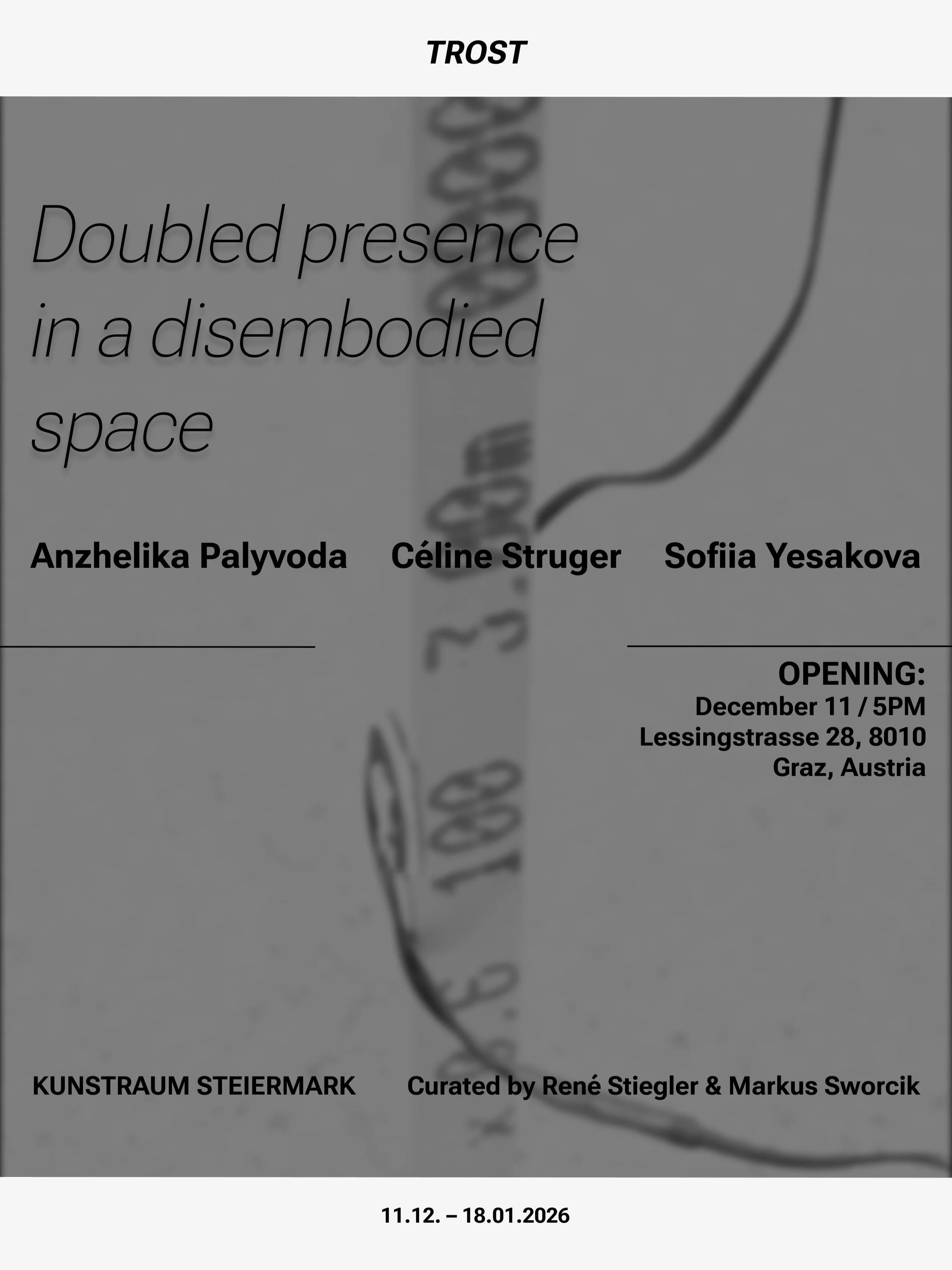 Doubled presence in a disembodied space