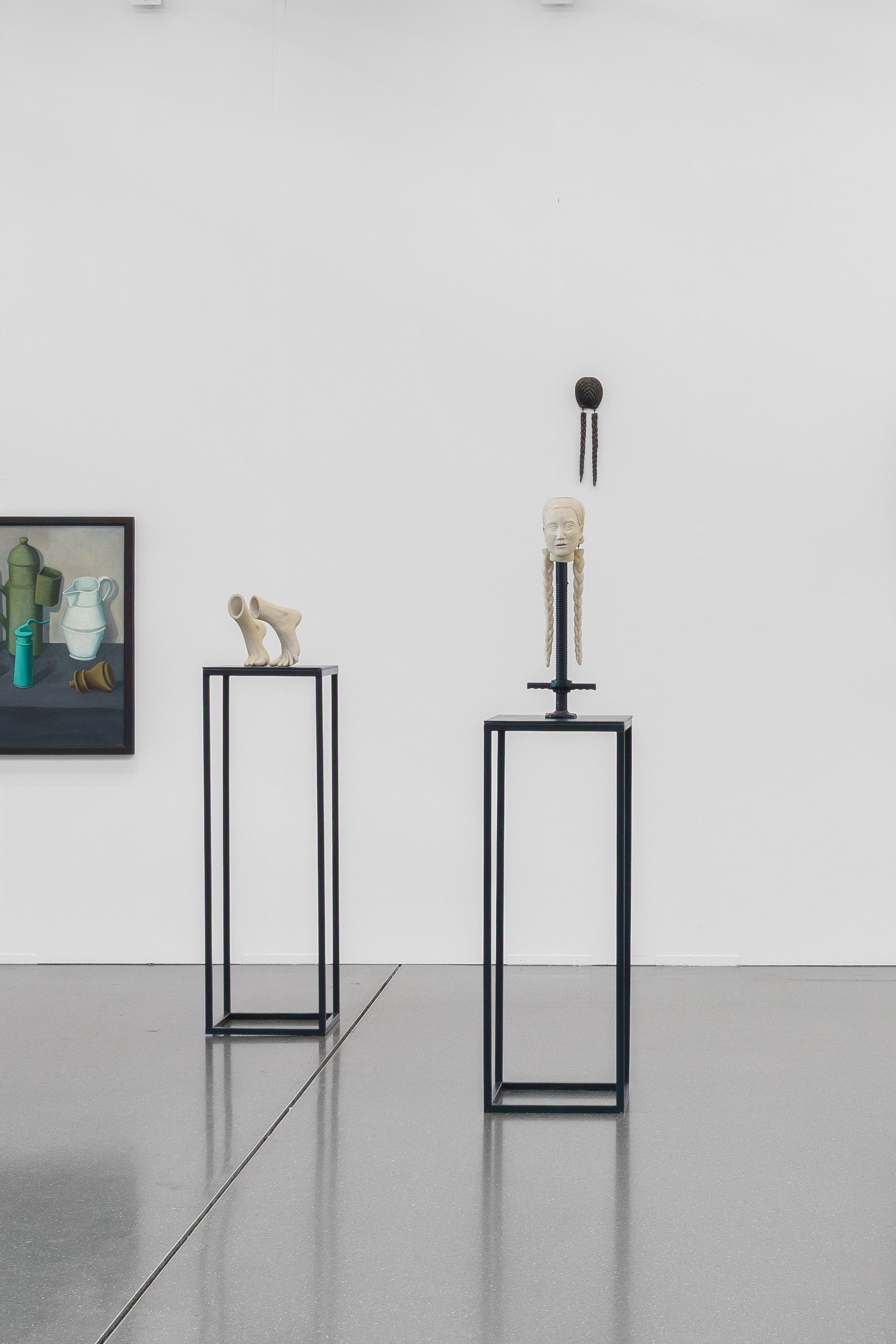 left: Doris Ziegler, center: Céline Struger A BLESSING AND A BURDEN, LITTLE SISTER, LITTLE SISTER (STUDY)