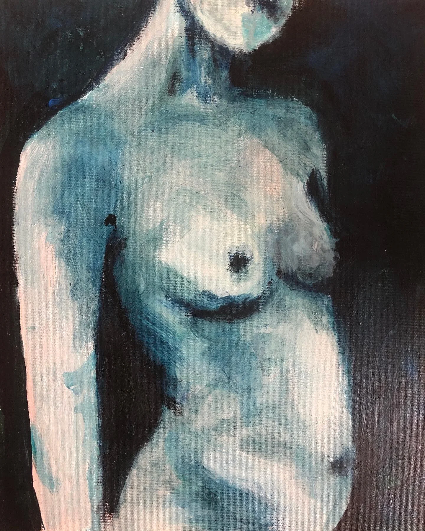 &lsquo;Kyrah&rsquo; - acrylic and wax pastel on canvas | 24 x 30 cm