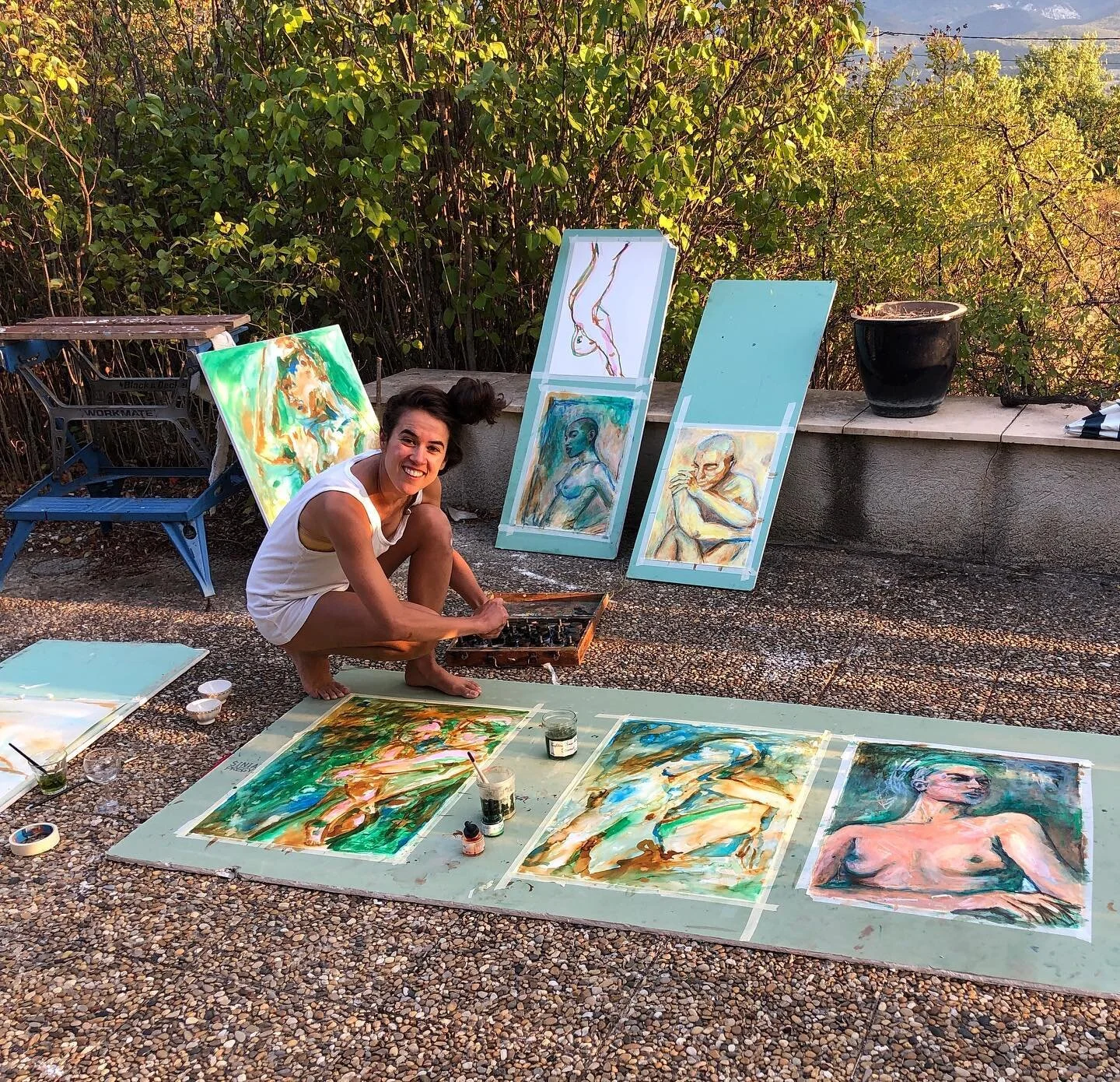 Over paar weken ga ik weer voor een maand naar Frankrijk. En ik heb zo&rsquo;n zin!!! Heel veel schilderen en de hele dag buiten zijn. Ik verheug me nu al op de &lsquo;pain de raisin&rsquo; in de ochtend, de krekelgeluiden, het allerleukste en kleins