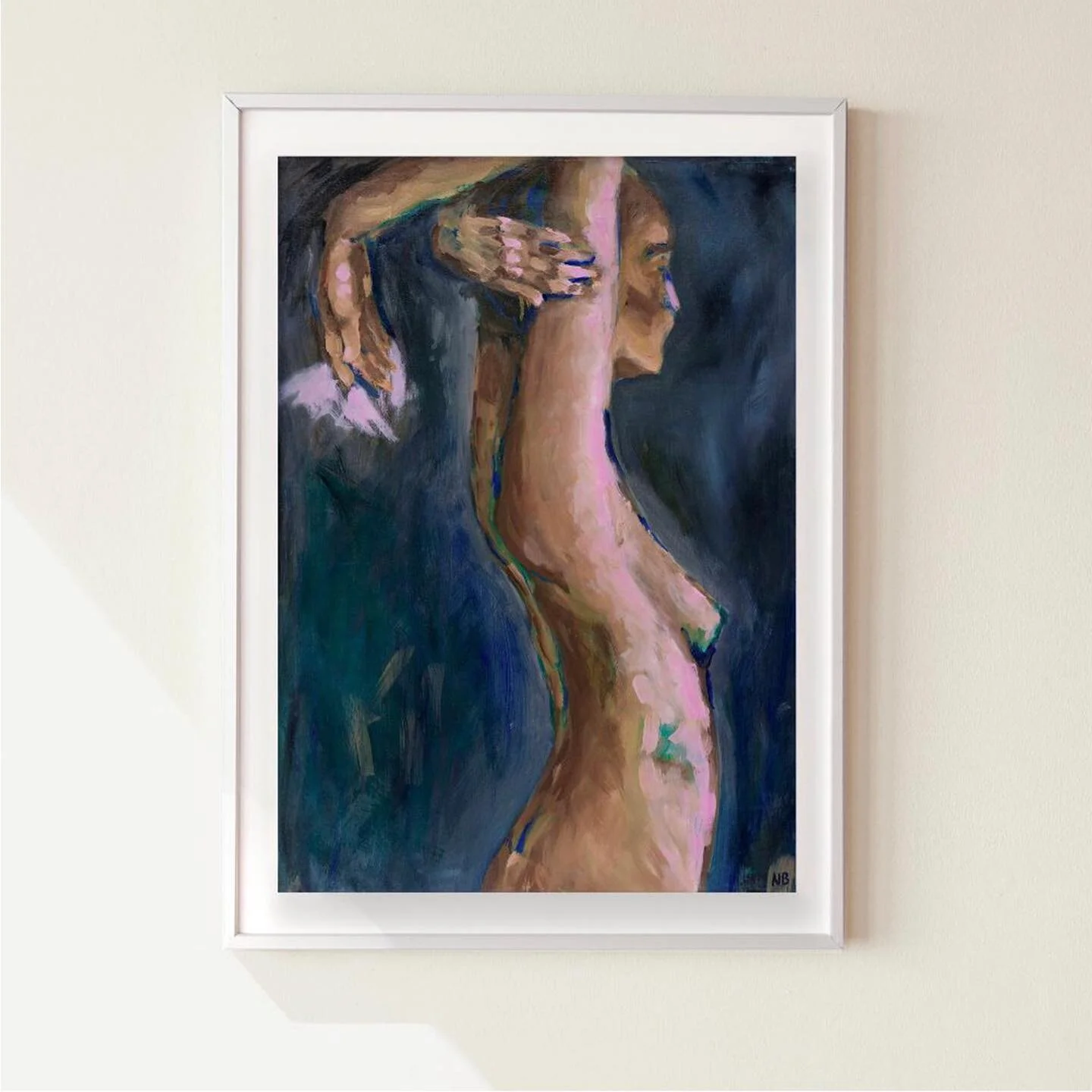 &lsquo;Leiah&rsquo; 50 x 70 cm - oil paint and Limited edition gicl&eacute;e prints