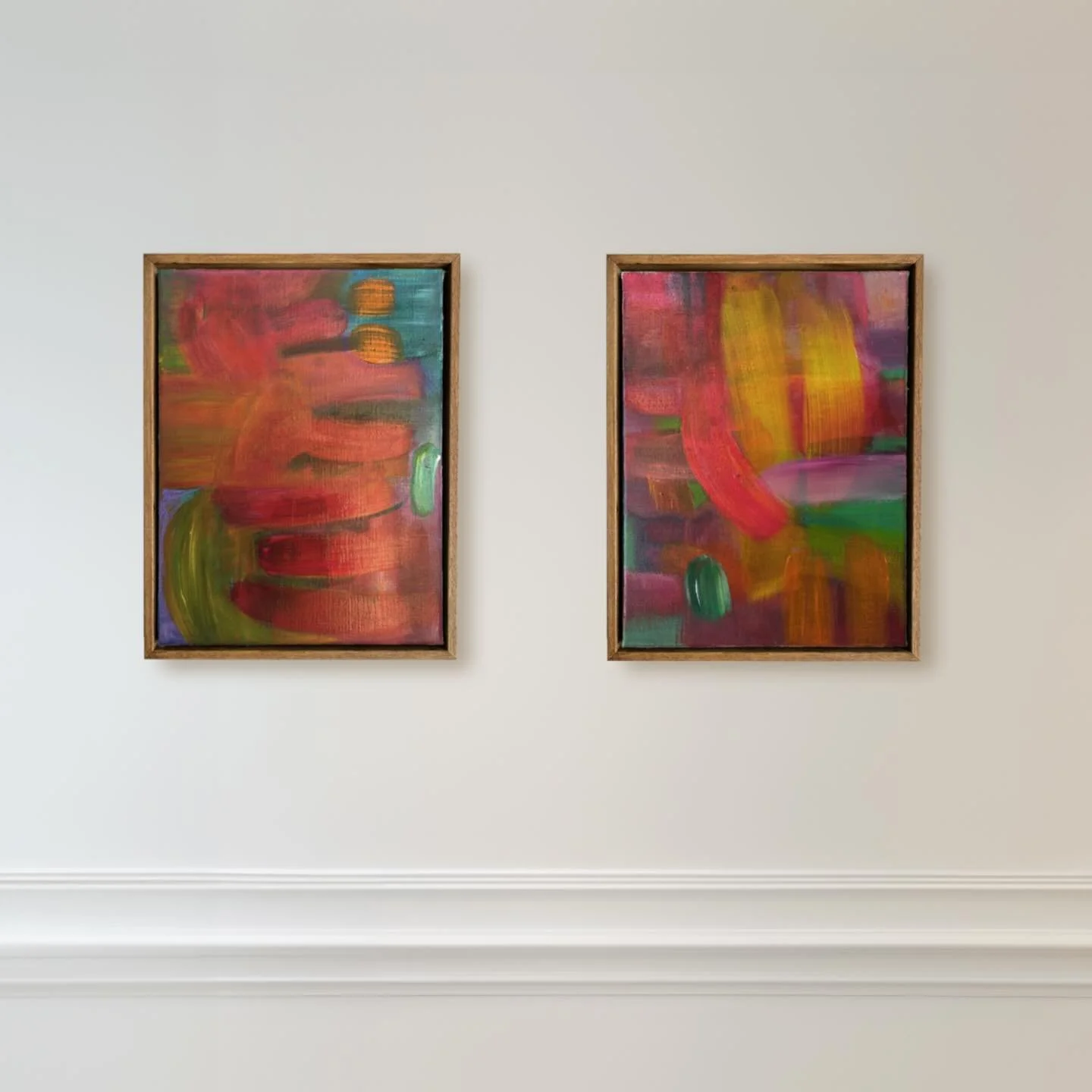 Nala and Tsu 
Nala - Acrylics on linen - 30 x 40 cm
Tsu - Acrylics on linen - 30 x 40 cm