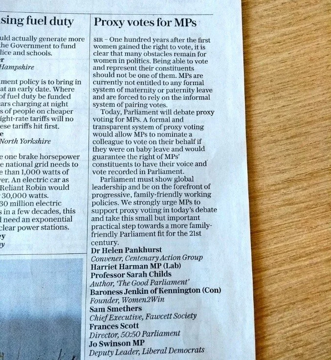 Proxy voting made permanent