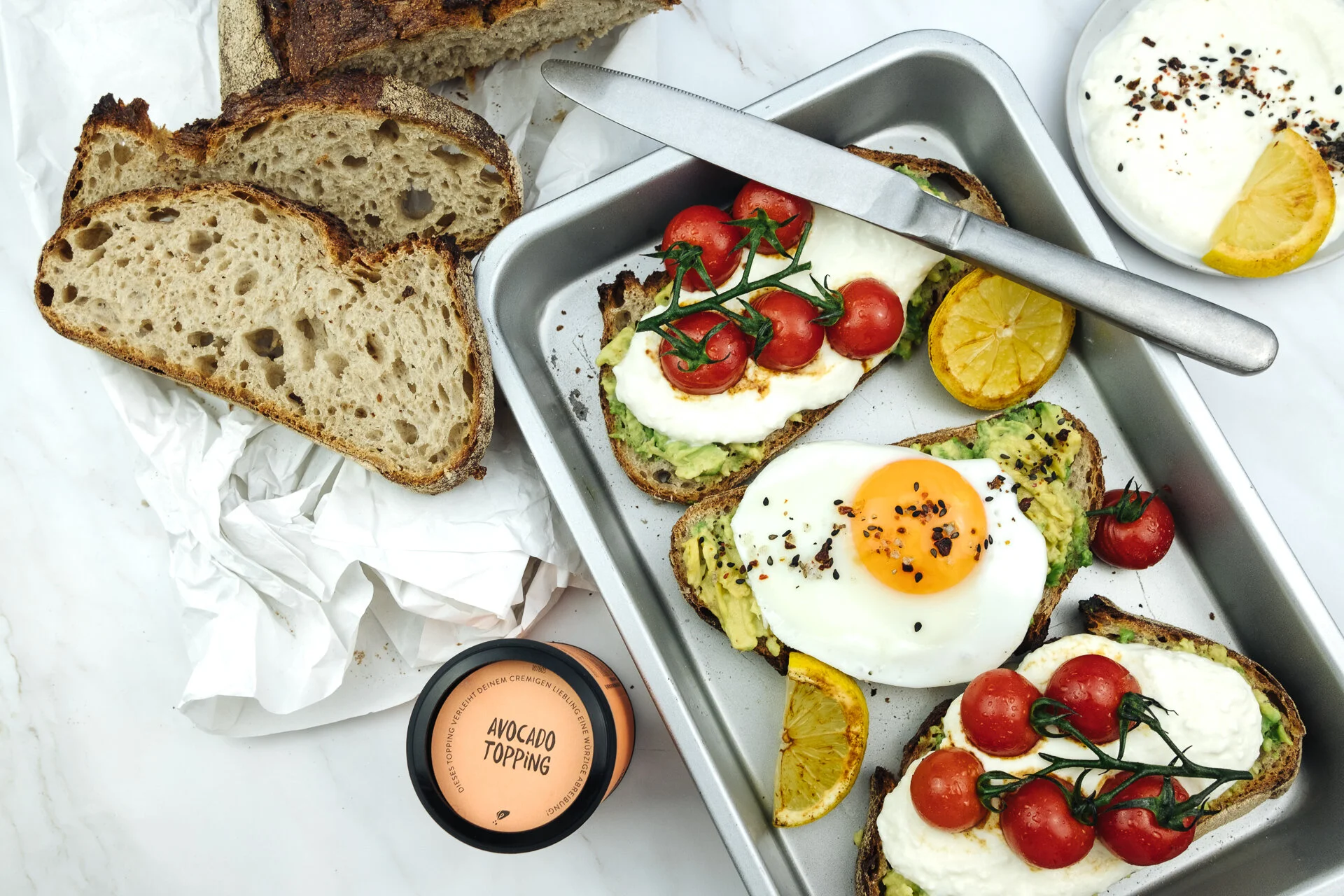 Die besondere Stulle mit Fetacreme