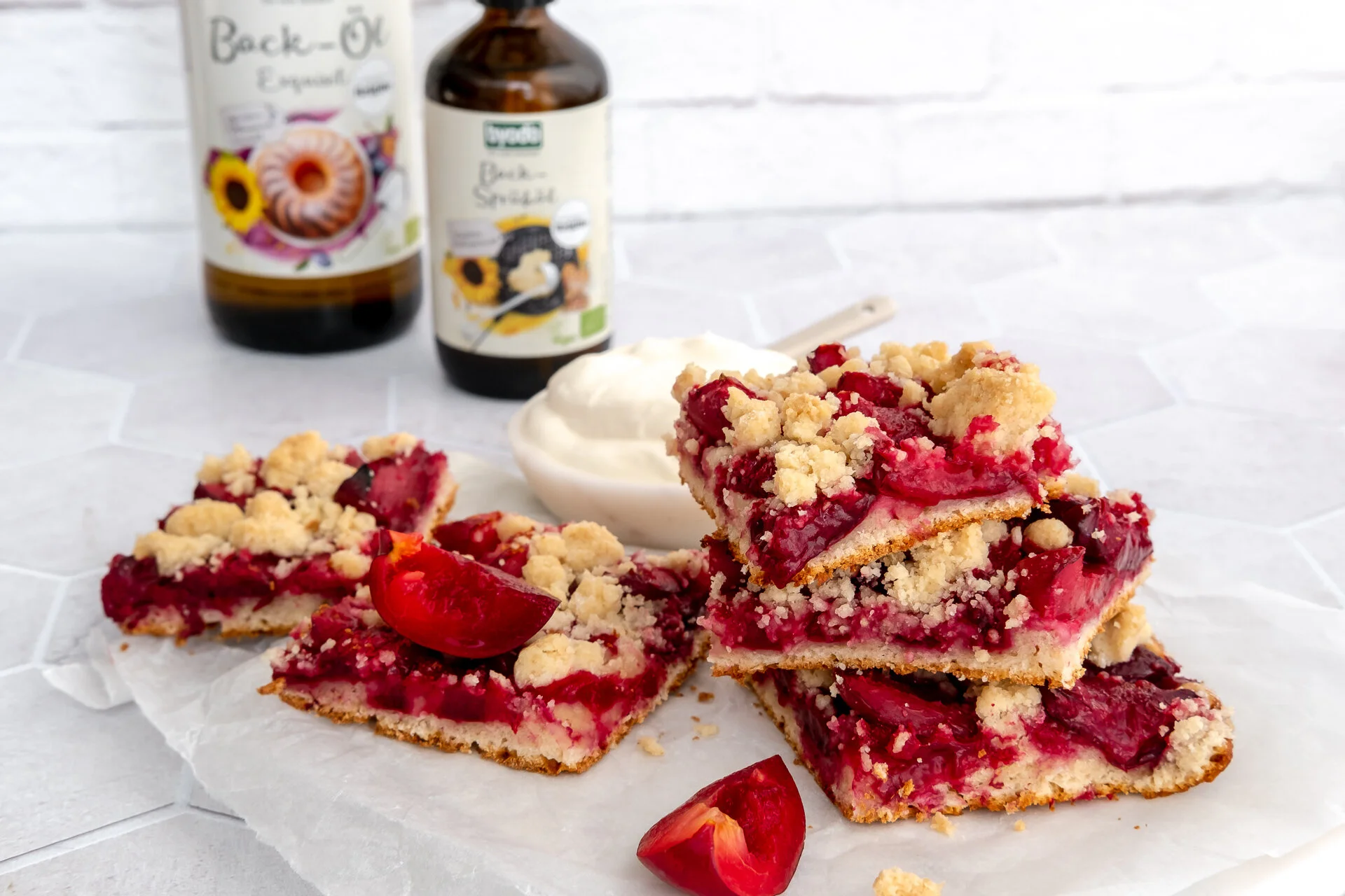 Pflaumen-Schnitten vom Blech