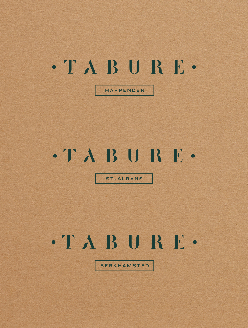 Logo design by Good Noise branding agency for Tabure restaurant