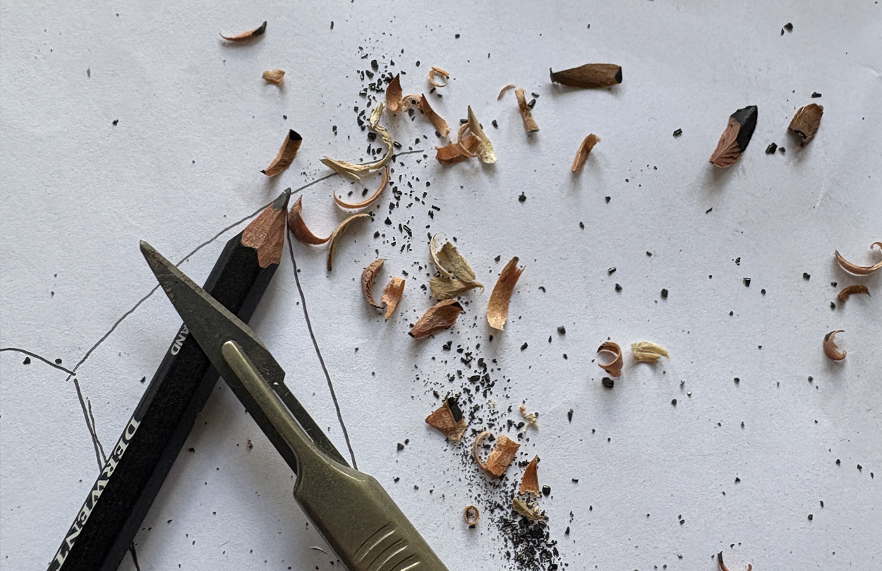 Pencil and sharpenings