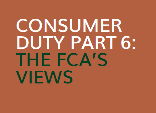 Consumer Duty Bulletin Part Six: The FCA’s views