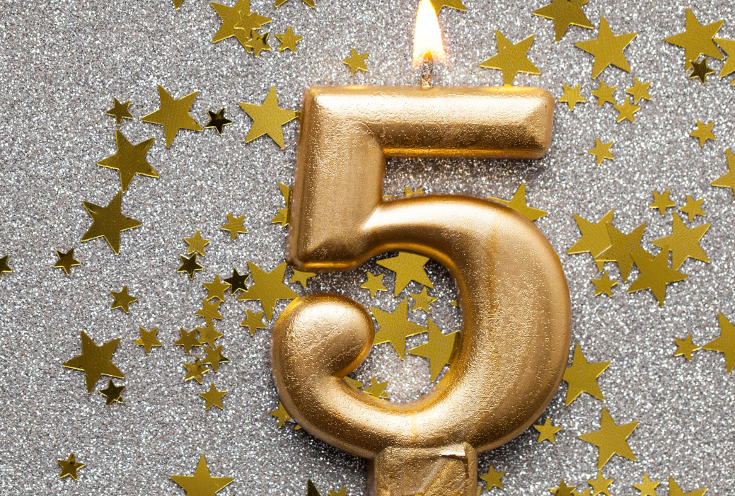 Five years of Auxillias - a thank you and a look ahead