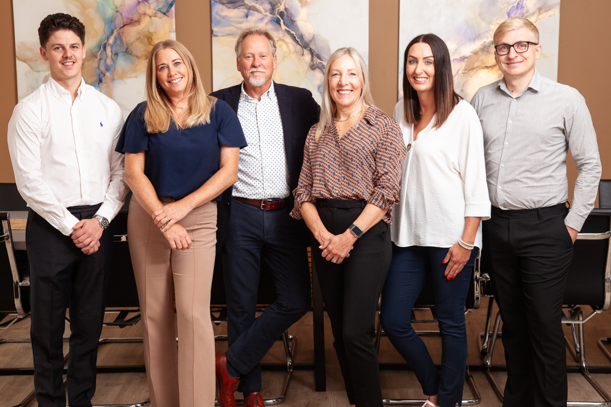 Photo shoot: Anderson Wealth Management team at No4 Studios
