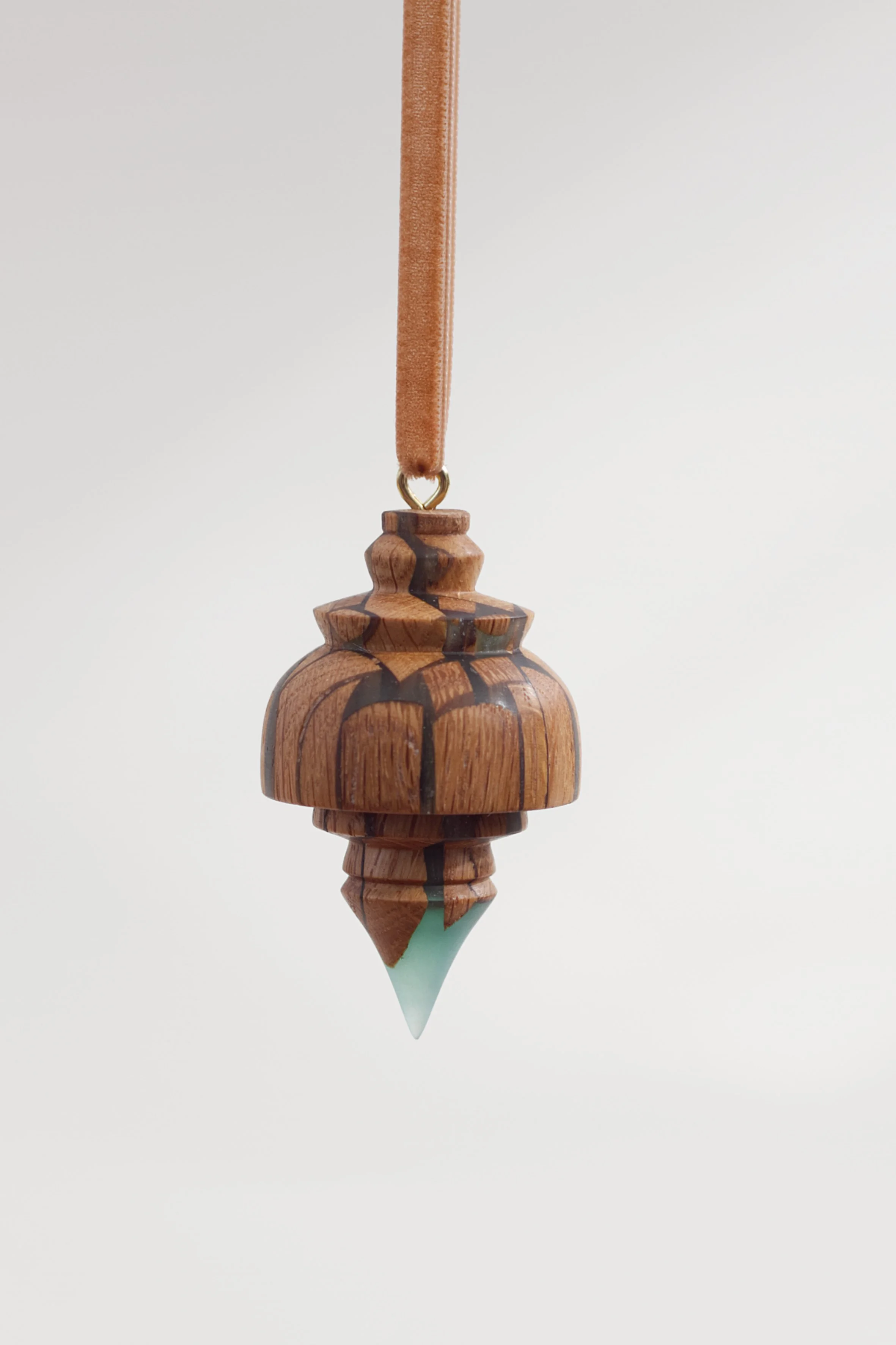 Decoration - Oak and Teal resin