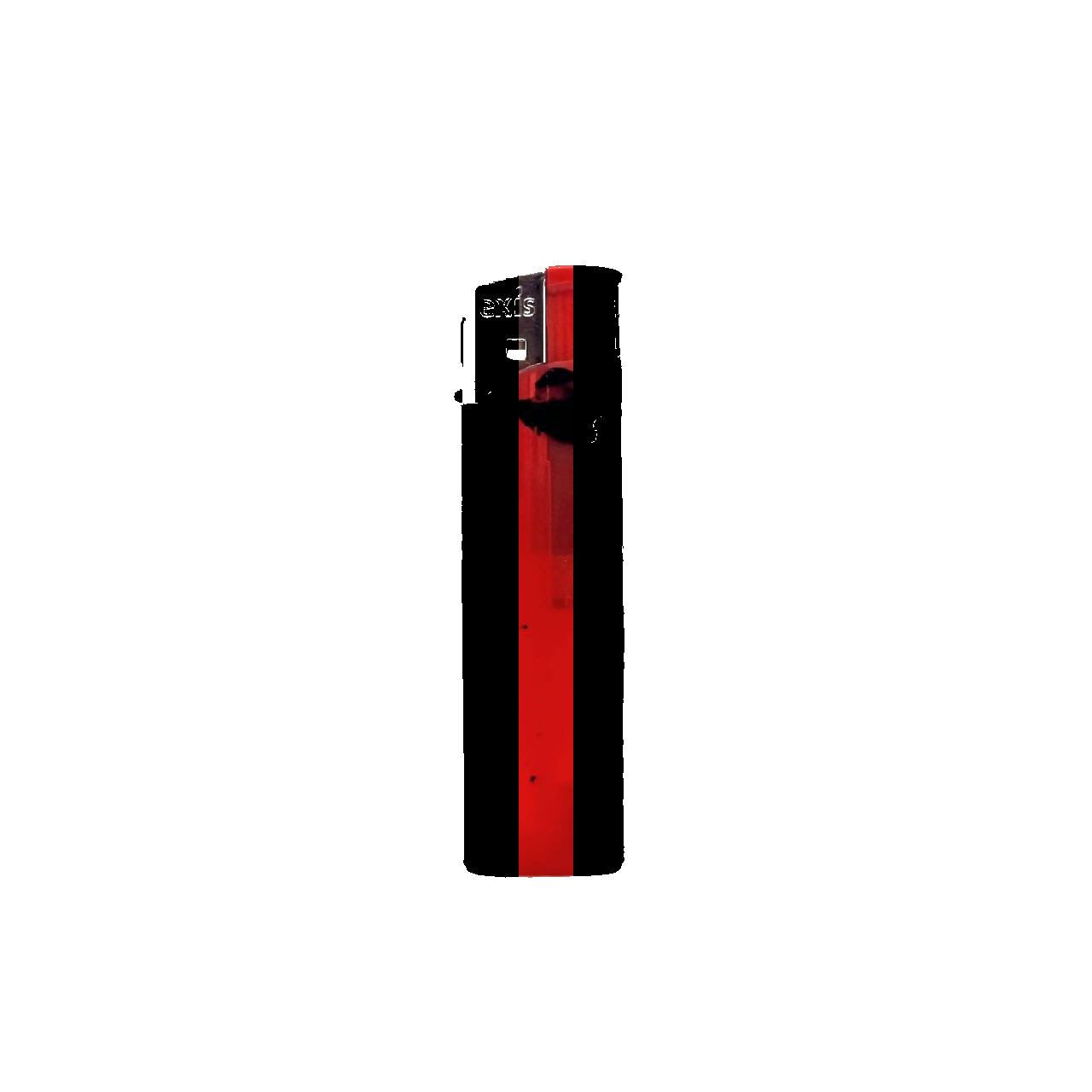 Red with black paint