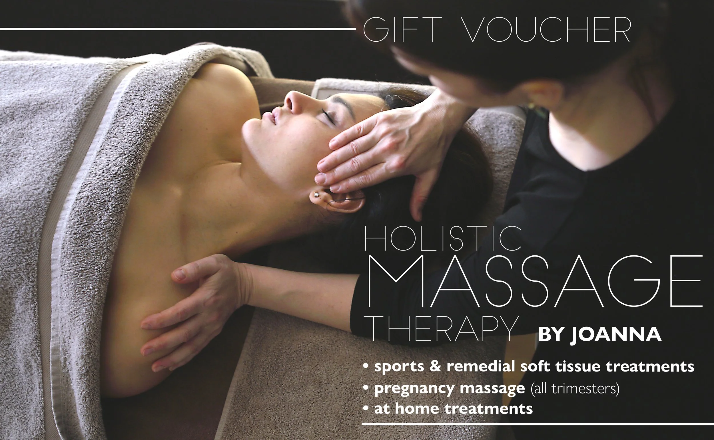 Gift Card for Massage Therapy with Joanna
