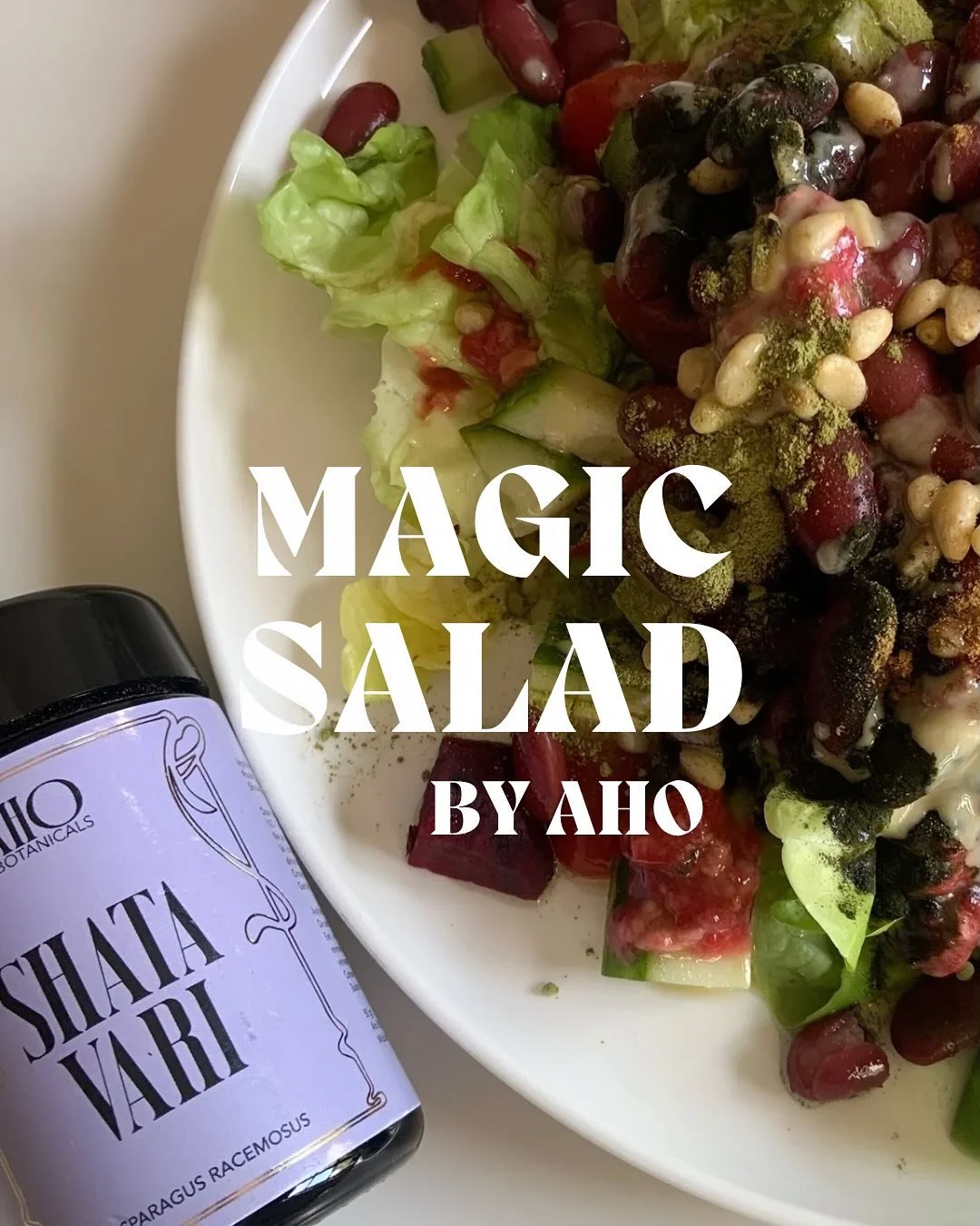 MAGIC SALAD FOR SUNNY DAYS 🥗 

Ajouter des poudres merveilleuses &agrave; son repas est la fa&ccedil;on la plus directe pour faire de son alimentation une cure de jouvence. L&rsquo;alimentation fonctionnelle est la base d&rsquo;une sant&eacute; heur