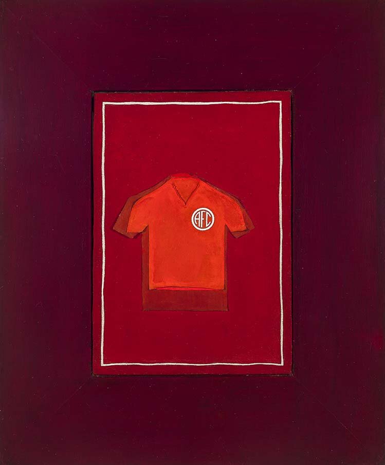 Rubens Gerchman - América Futebol Clube - 1967 - 45x36cm - Óleo s/ Tela e Madeira