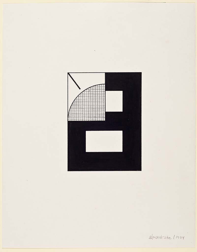 Almandrade - Sol - 1974 - 30x23cm - Nanquim s/ Papel - 6/10