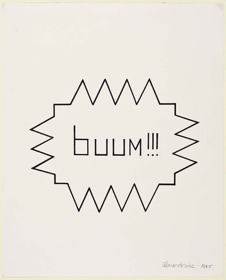 Almandrade - Bomba - 1975 - 28x23cm - Nanquim s/ Papel - 5/5