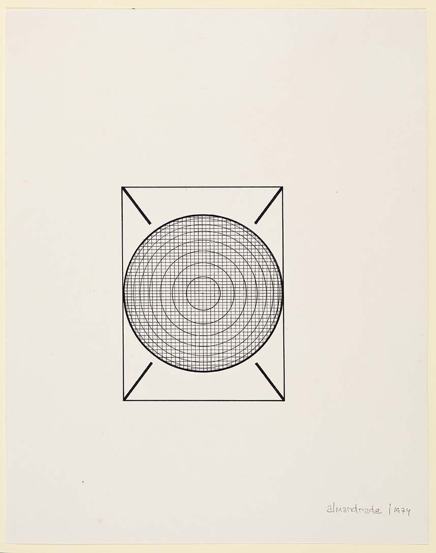 Almandrade - Sol - 1974 - 30x23cm - Nanquim s/ Papel - 9/10