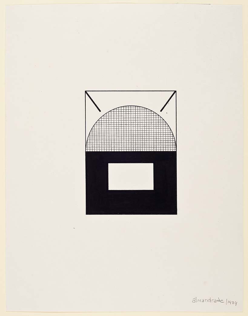 Almandrade - Sol - 1974 - 30x23cm - Nanquim s/ Papel - 7/10