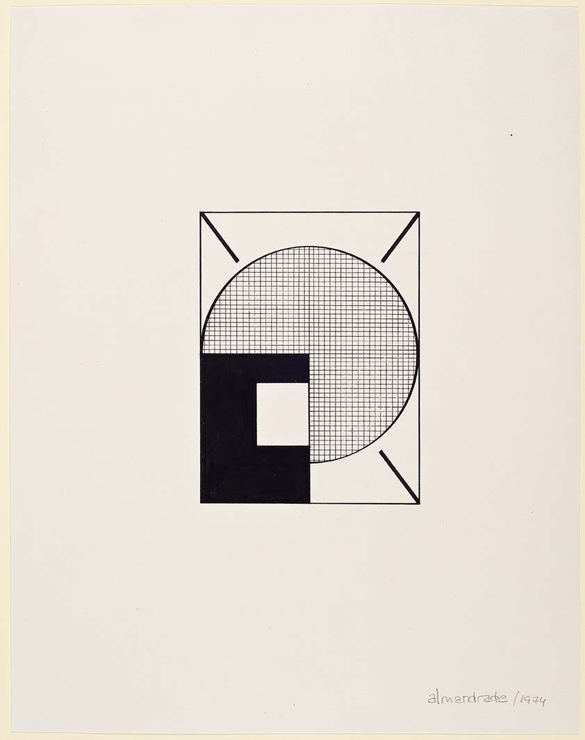 Almandrade - Sol - 1974 - 30x23cm - Nanquim s/ Papel - 8/10