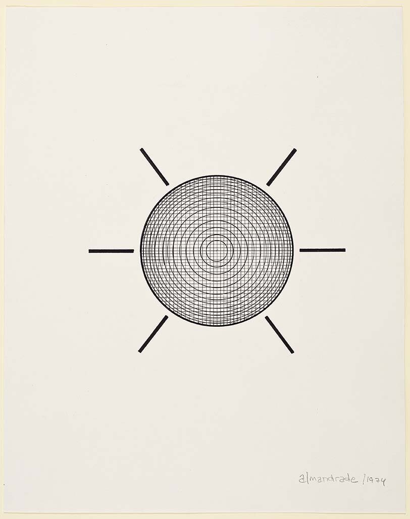 Almandrade - Sol - 1974 - 30x23cm - Nanquim s/ Papel - 10/10