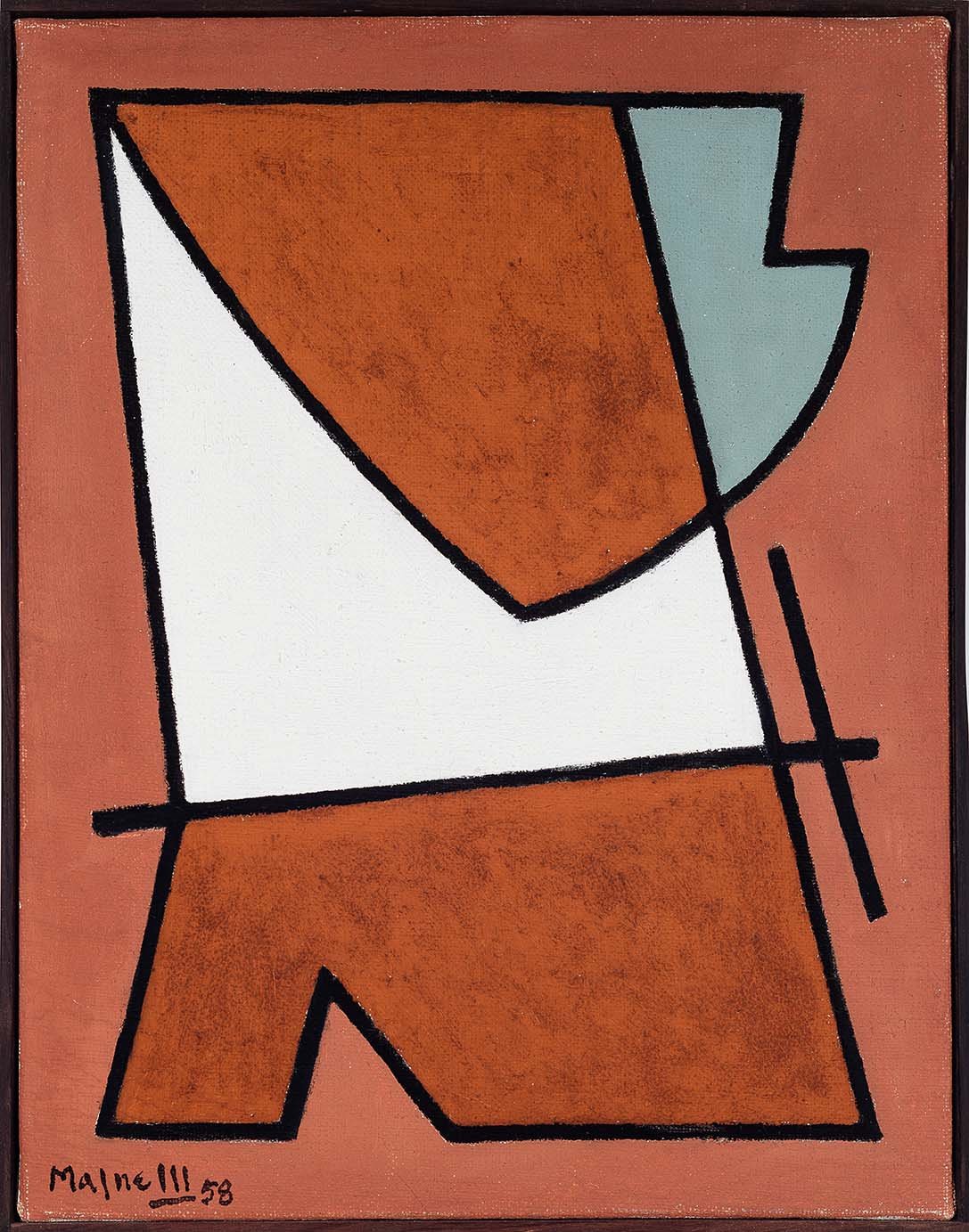ALBERTO MAGNELLI – 35x27cm – Óleo sobre Tela – 1958