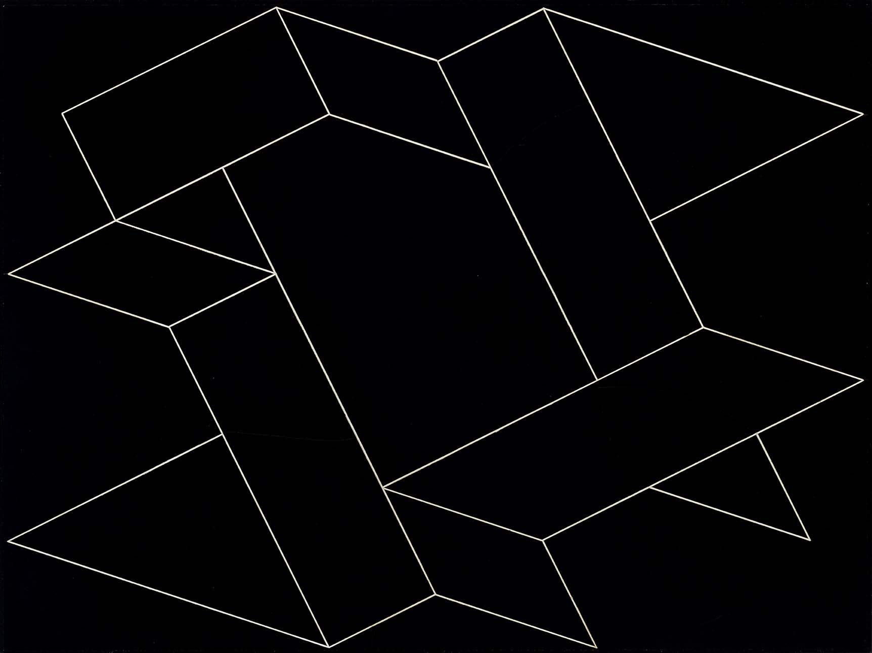 JOSEF ALBERS – “Structural Constellation (U-6)” – 48x65cm – Incisão s/madeira – 1955