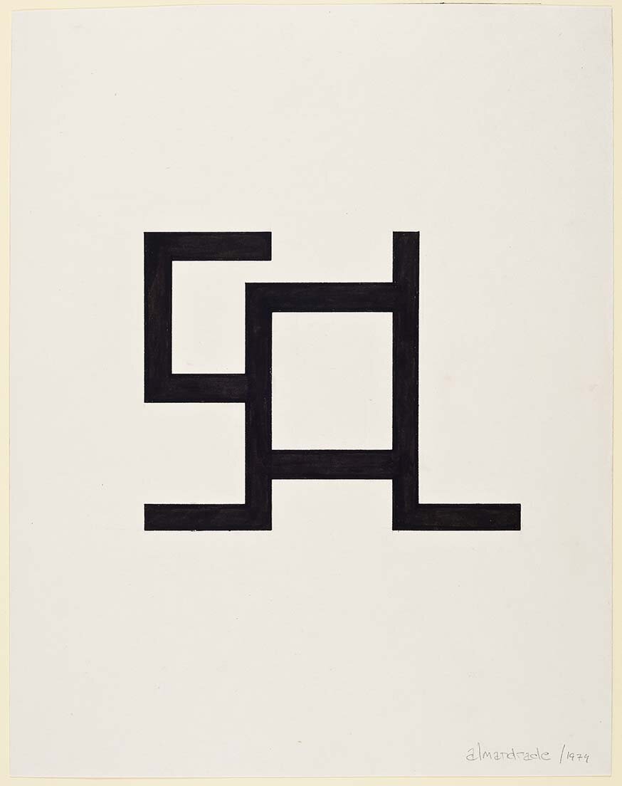 Almandrade - Sol - 1974 - 30x23cm - Nanquim s/ Papel - 1/10