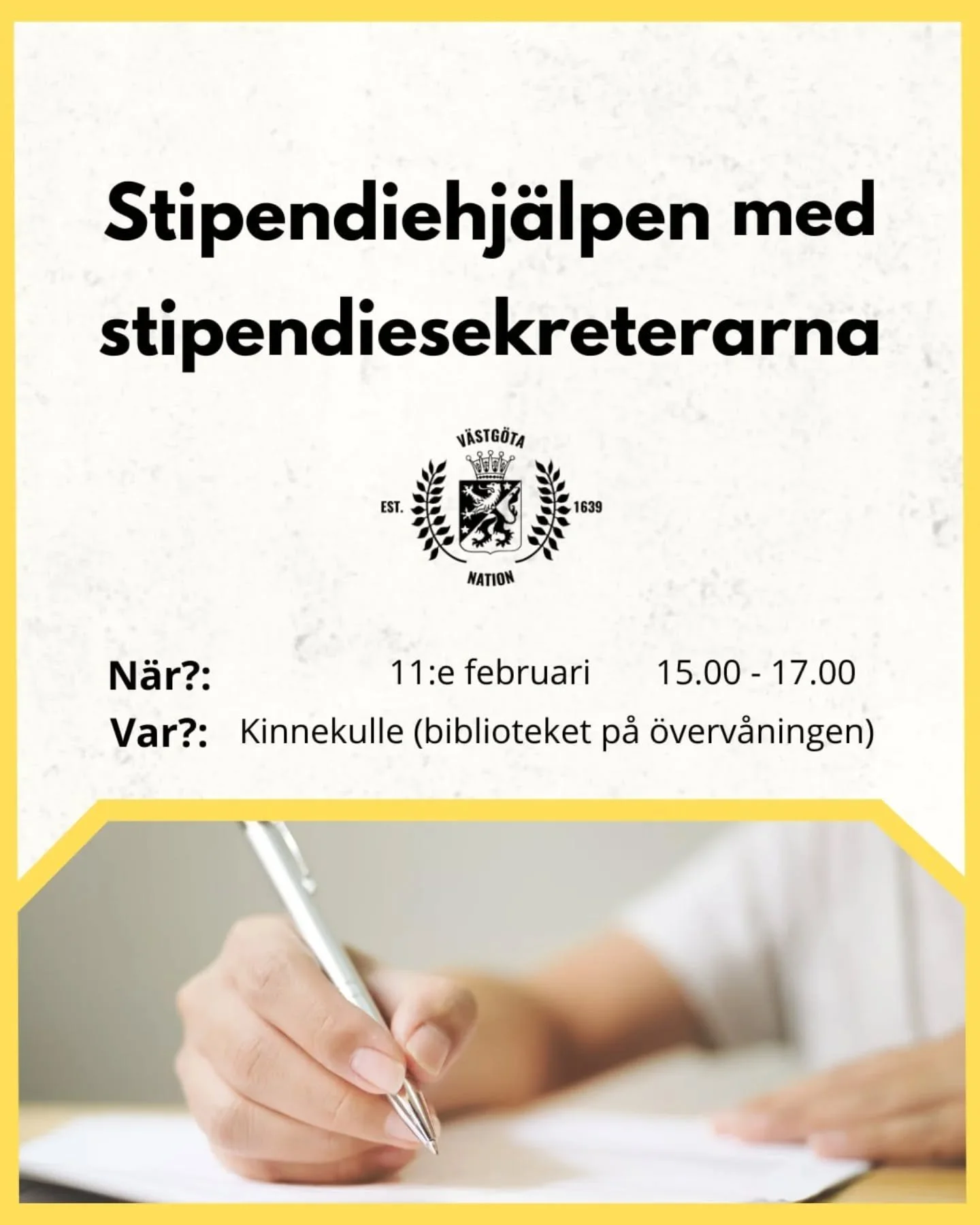 *English below*
Har du sv&aring;rt att f&aring; alla papper till stipendieans&ouml;kan r&auml;tt? L&aring;ter det konstigt med kraven p&aring; stipendierna som &auml;r utlysta? Vill du slippa oroa dig om att du gjorde fel n&auml;r du skickade in stip