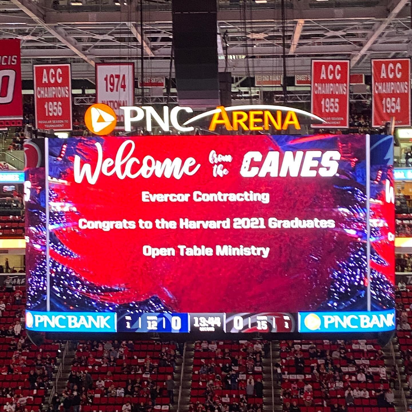 Open Table Ministry supports our @canes! #carolinahurricanes #helpingthehomeless #opentableministry Go Canes!!!