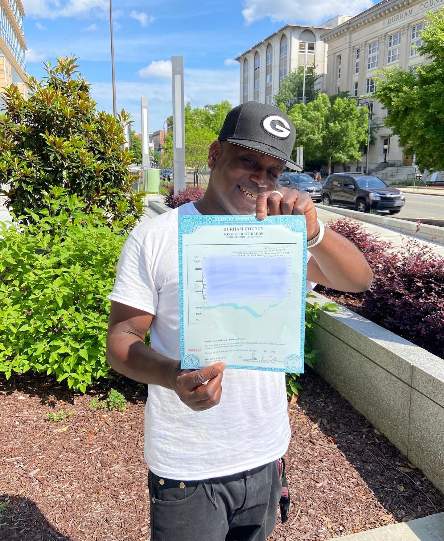 This is Paul. He&rsquo;s smiling because he just got his birth certificate, one of the last hurdles to gaining stable housing and a job. Congratulations Paul!