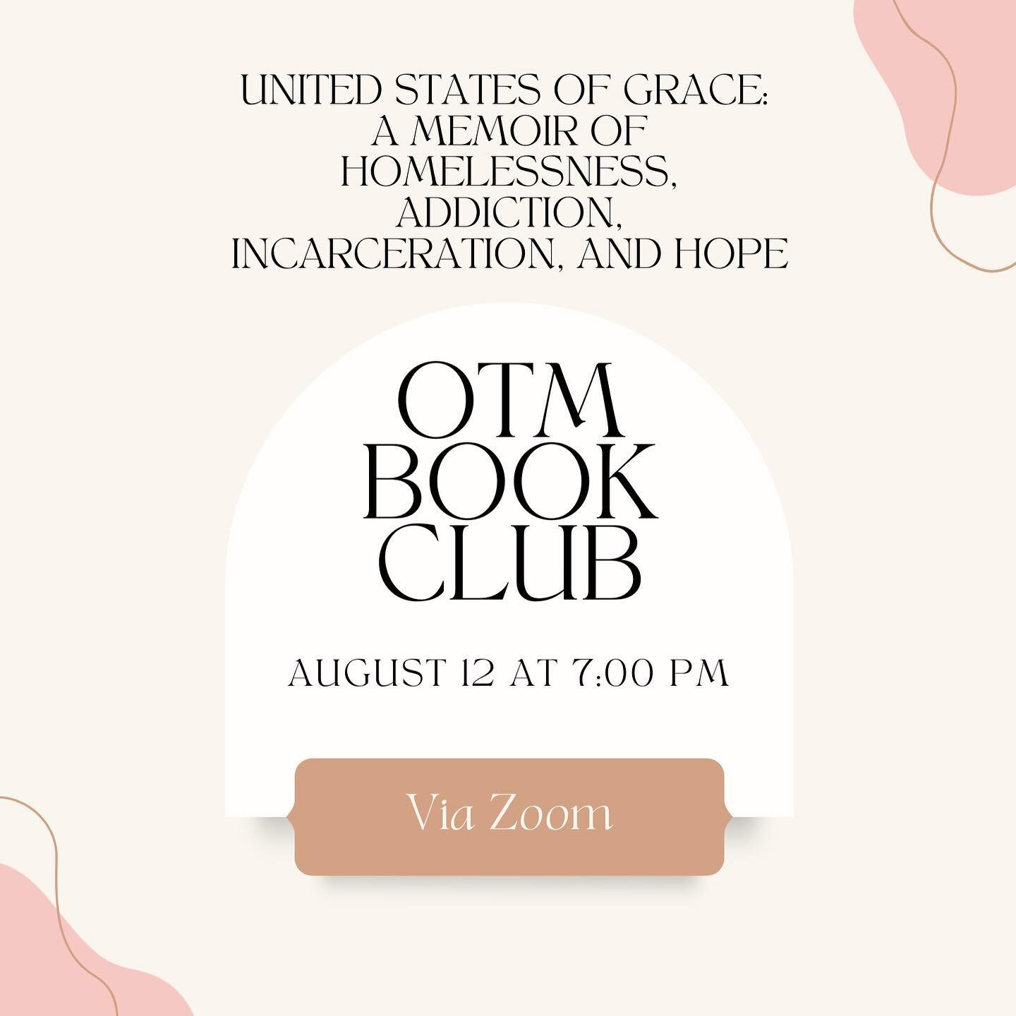 You are invited to us on Thursday, August 12 to discuss United States of Grace: A Memoir of Homelessness, Addiction, Incarceration, and Hope! Join us to engage with Lenny Duncan&rsquo;s story of resilience, joy, and redemption. We hope you will join 