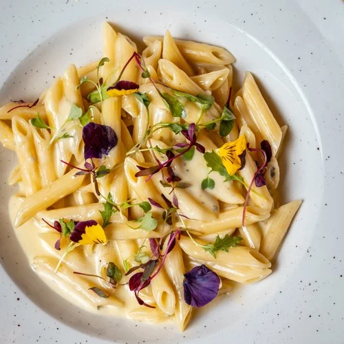 THREE-CHEESE PENNE PASTA